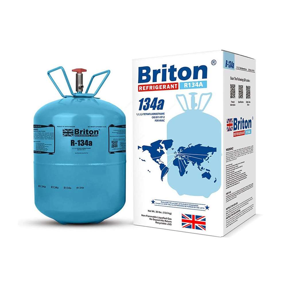 •	Briton Refrigerant GasBR-R134A 13.6 Kg Blue