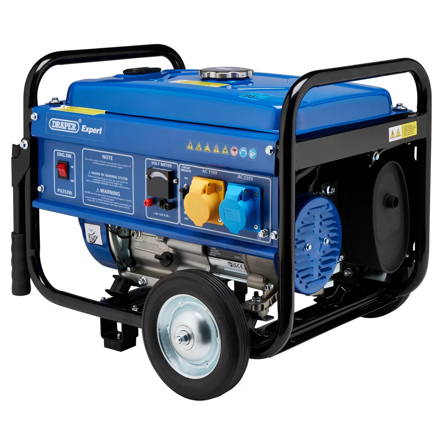 Draper Tools - 16066 - Draper Expert Petrol Generator with Wheels, 2000W