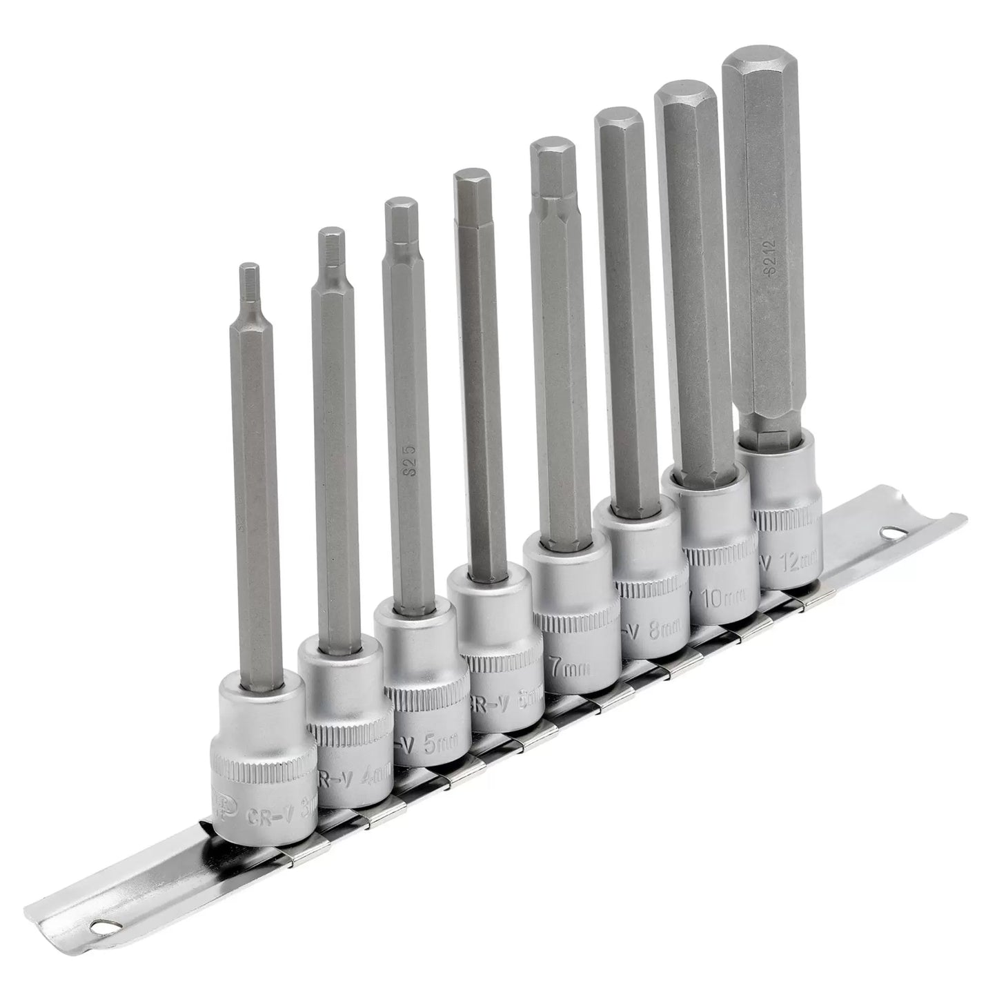 Draper Tools - 16286 - Draper Expert Long Metric Hex. Socket Bit Set, 3/8" Sq. Dr., 100mm (8 Piece)
