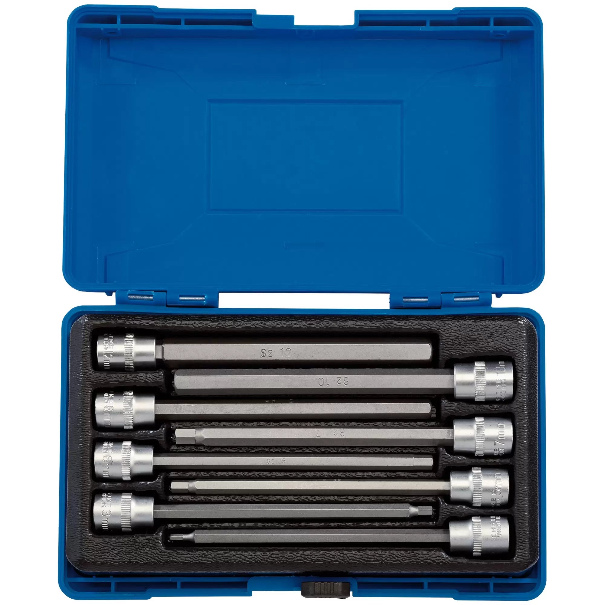 Draper Tools - 16287 - Draper Expert Hexagonal Socket Bit Set, 3/8" Sq. Dr. (8 Piece)