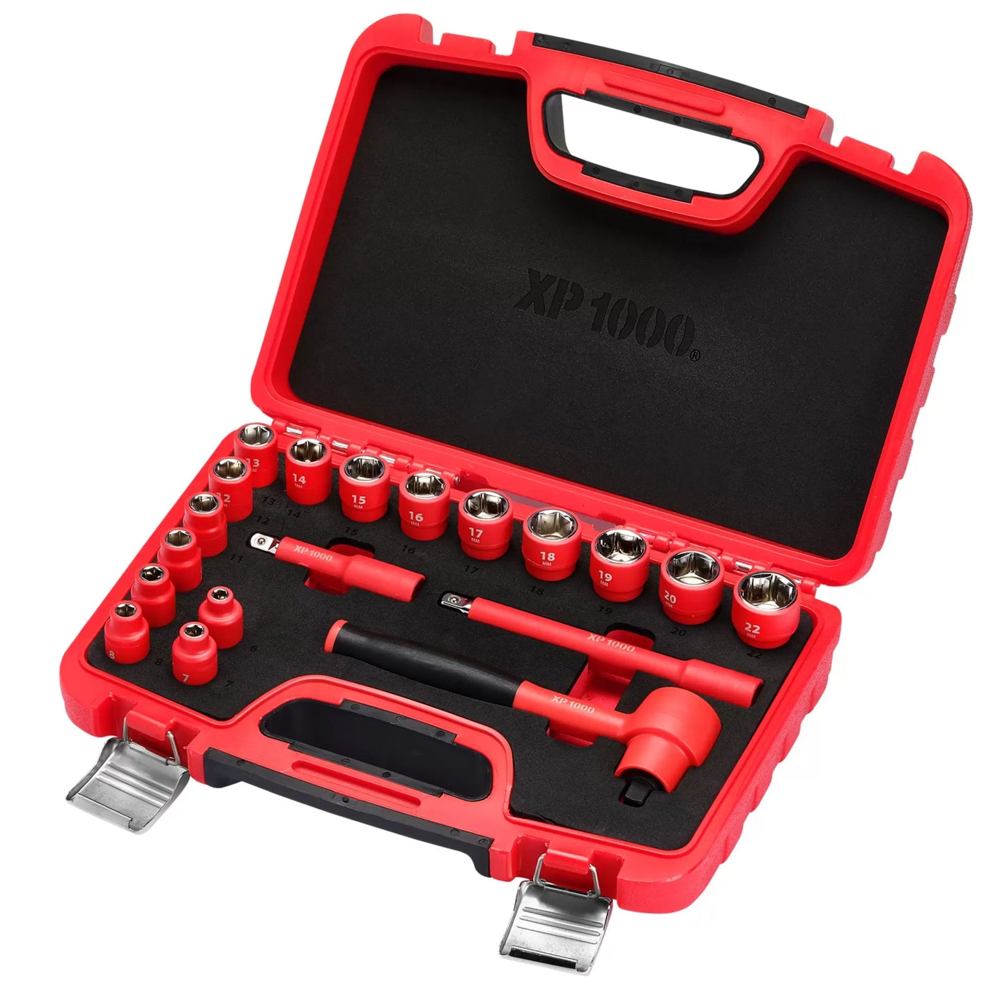 Draper Tools - 16306 - XP1000® VDE Metric Socket Set, 3/8"  Sq. Dr. (19 Piece)