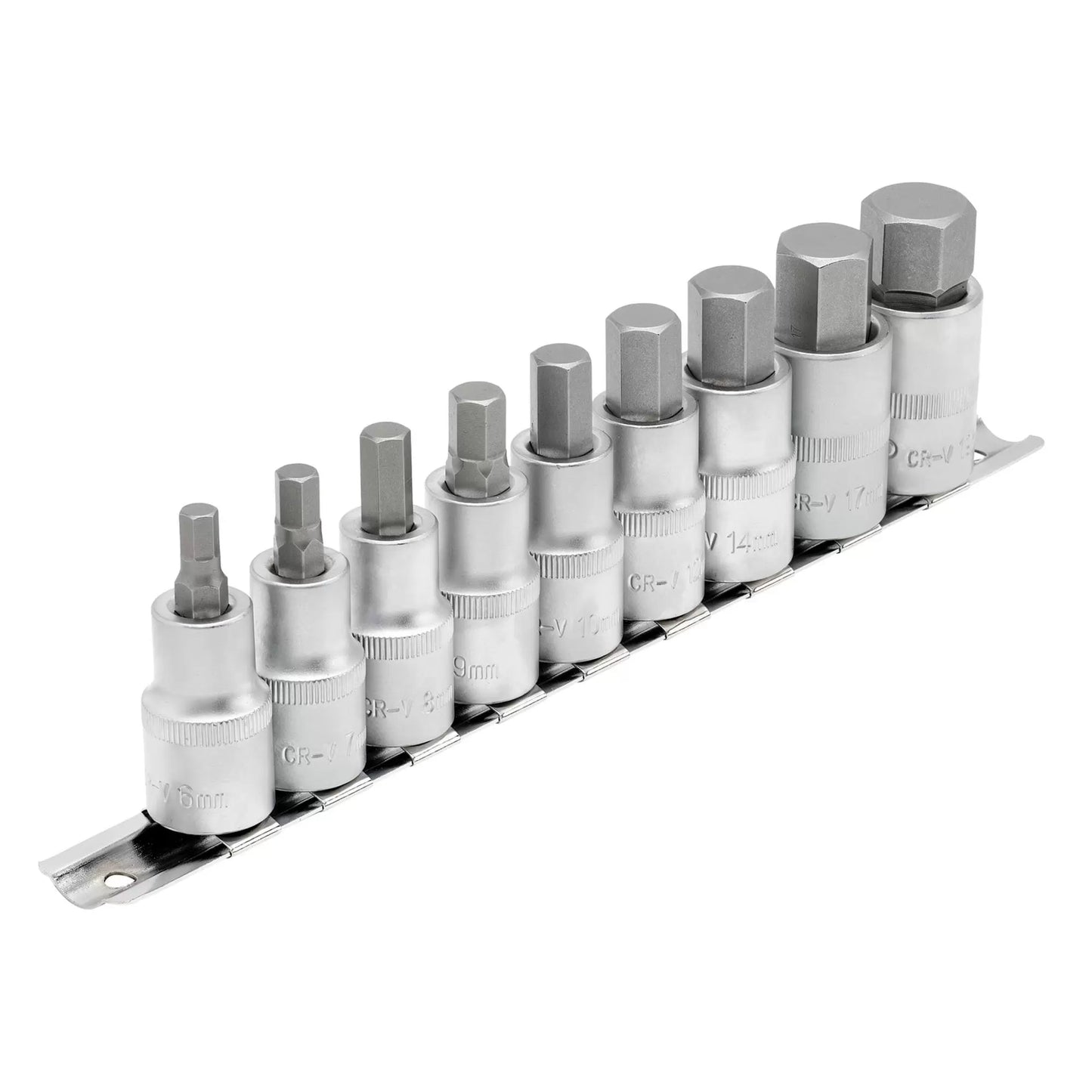 Draper Tools - 16307 - Draper Expert Metric Hex. Socket Bit Set, 1/2" Sq. Dr., 55mm (9 Piece)