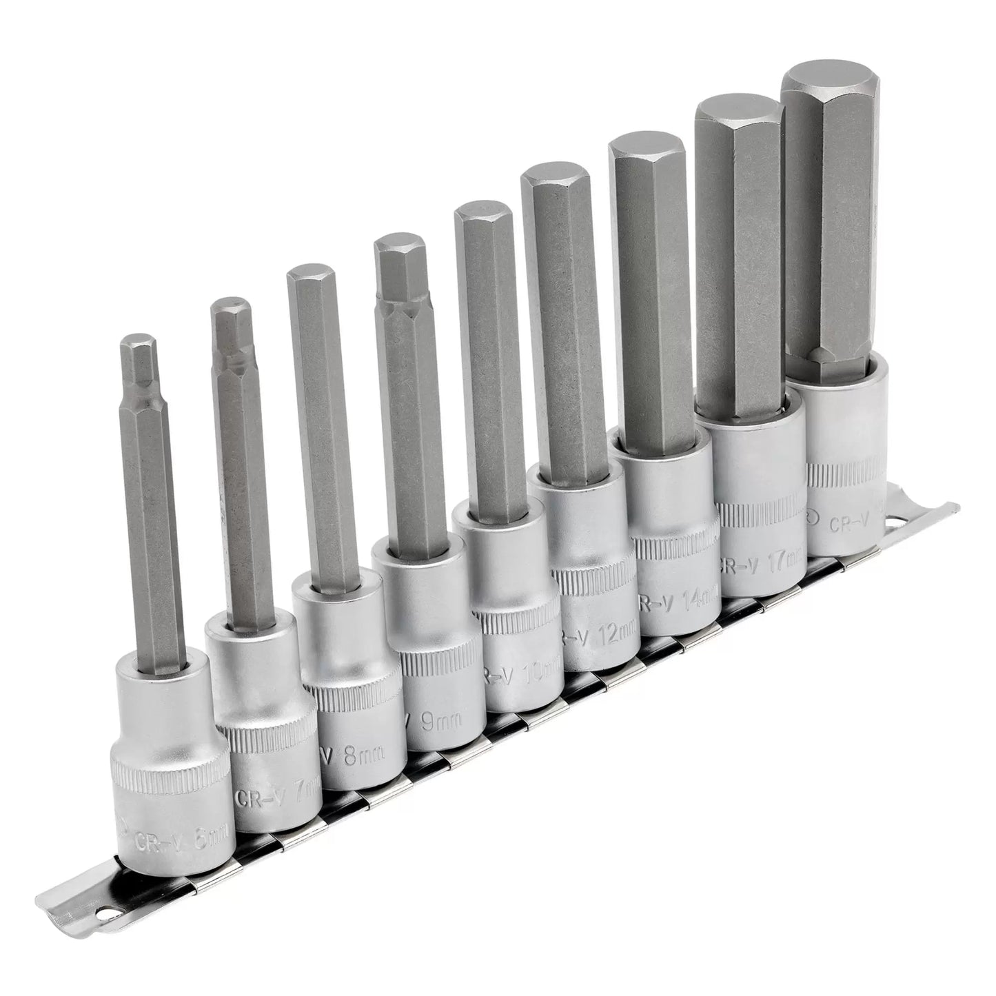 Draper Tools - 16308 - Draper Expert Long Metric Hex. Socket Bit Set, 1/2" Sq. Dr., 100mm (9 Piece)