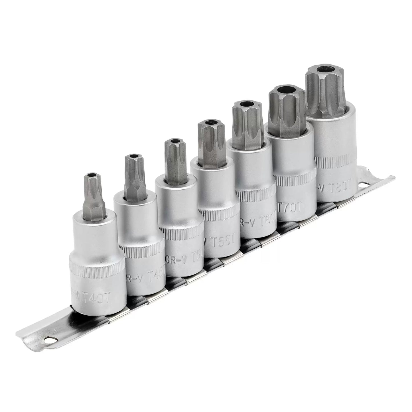 Draper Tools - 16334 - Draper Expert TX-STAR® Security Socket Bit Set, 1/2" Sq. Dr., 55mm (7 Piece)