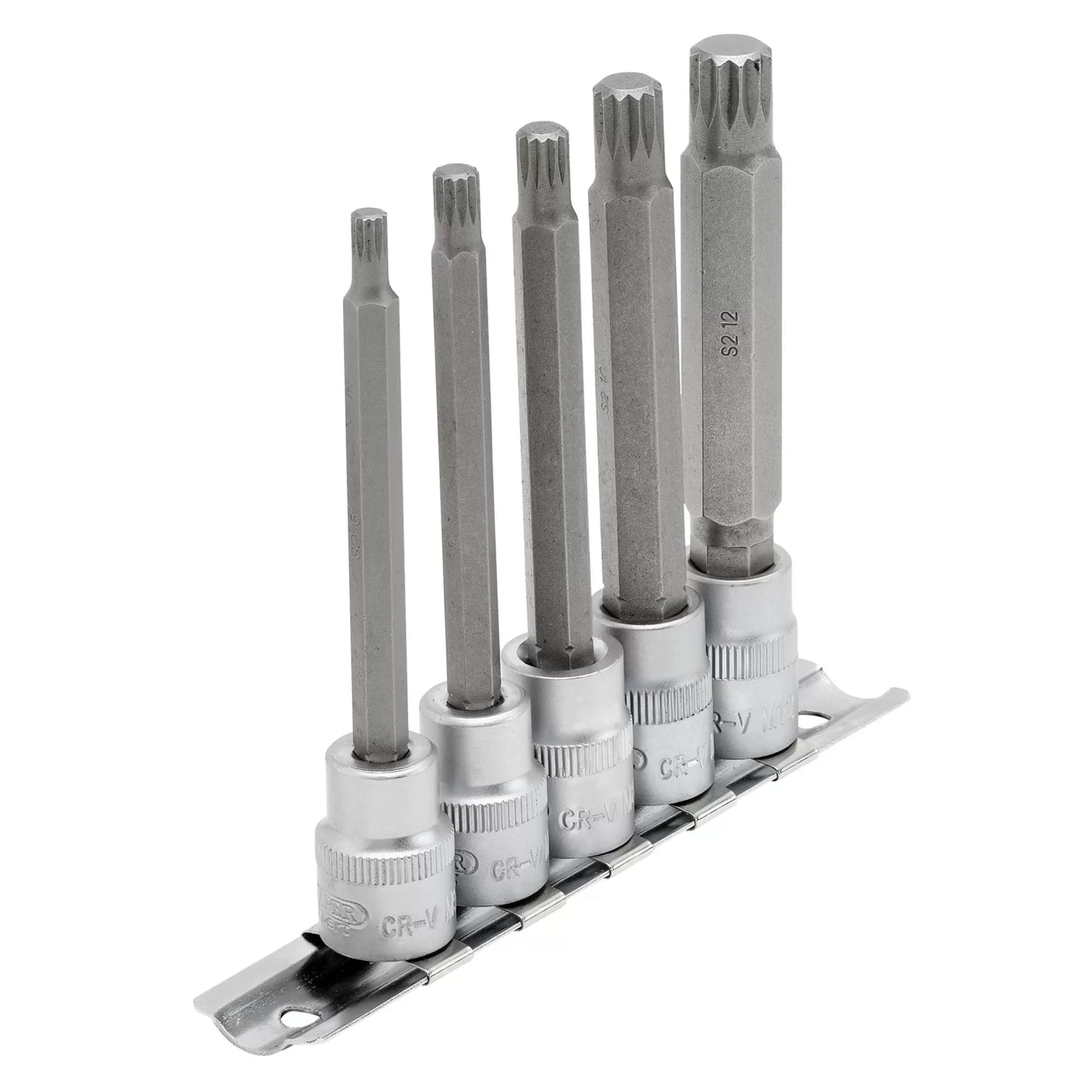 Draper Tools - 16349 - Draper Expert Spline Socket Bit Set, 3/8" Sq. Dr. (5 Piece)