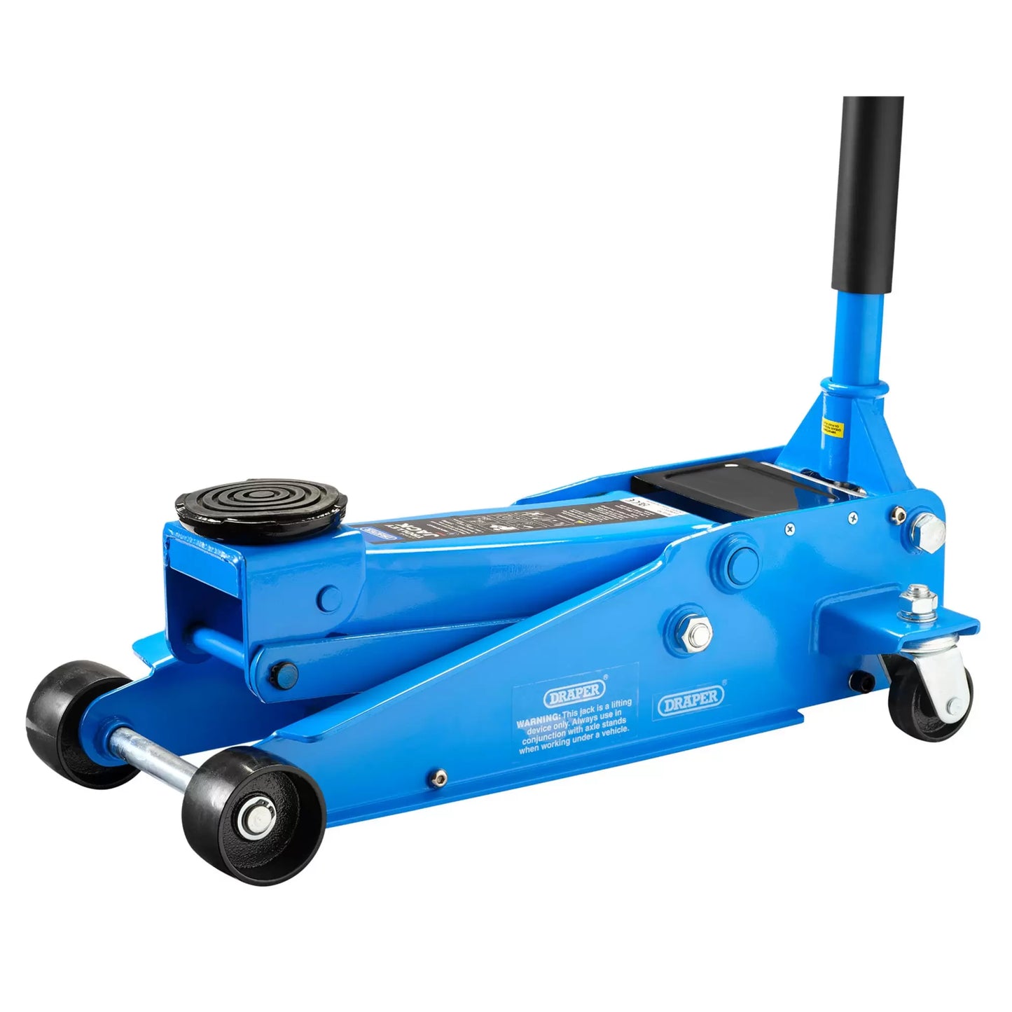 Draper Tools - 16407 - Heavy Duty Trolley Jack with Twin Pistons, 3 Tonne