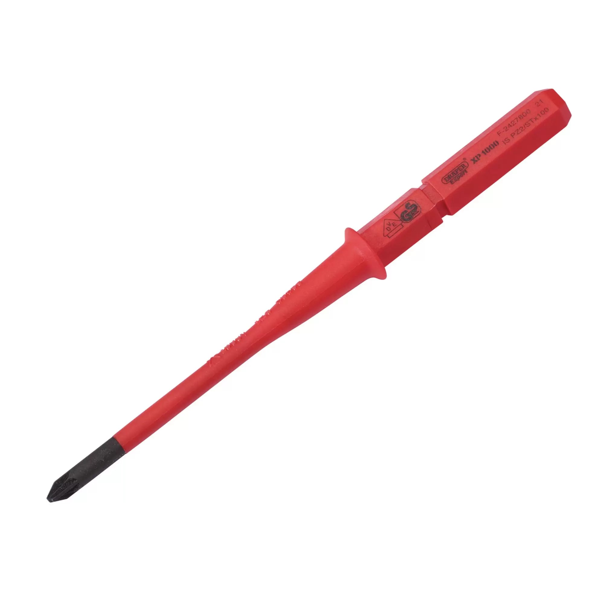 Draper Tools - 16419 - XP1000® VDE Slimline PZ/SL Type Interchangeable Screwdriver Blade, No.1 x 80mm