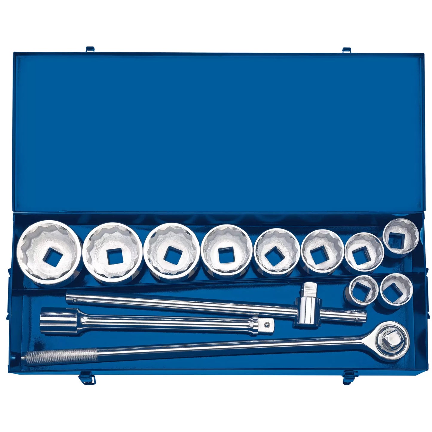 Draper Tools - 16441 - Metric Socket Set in Metal case, 1" Sq. Dr. (13 Piece)