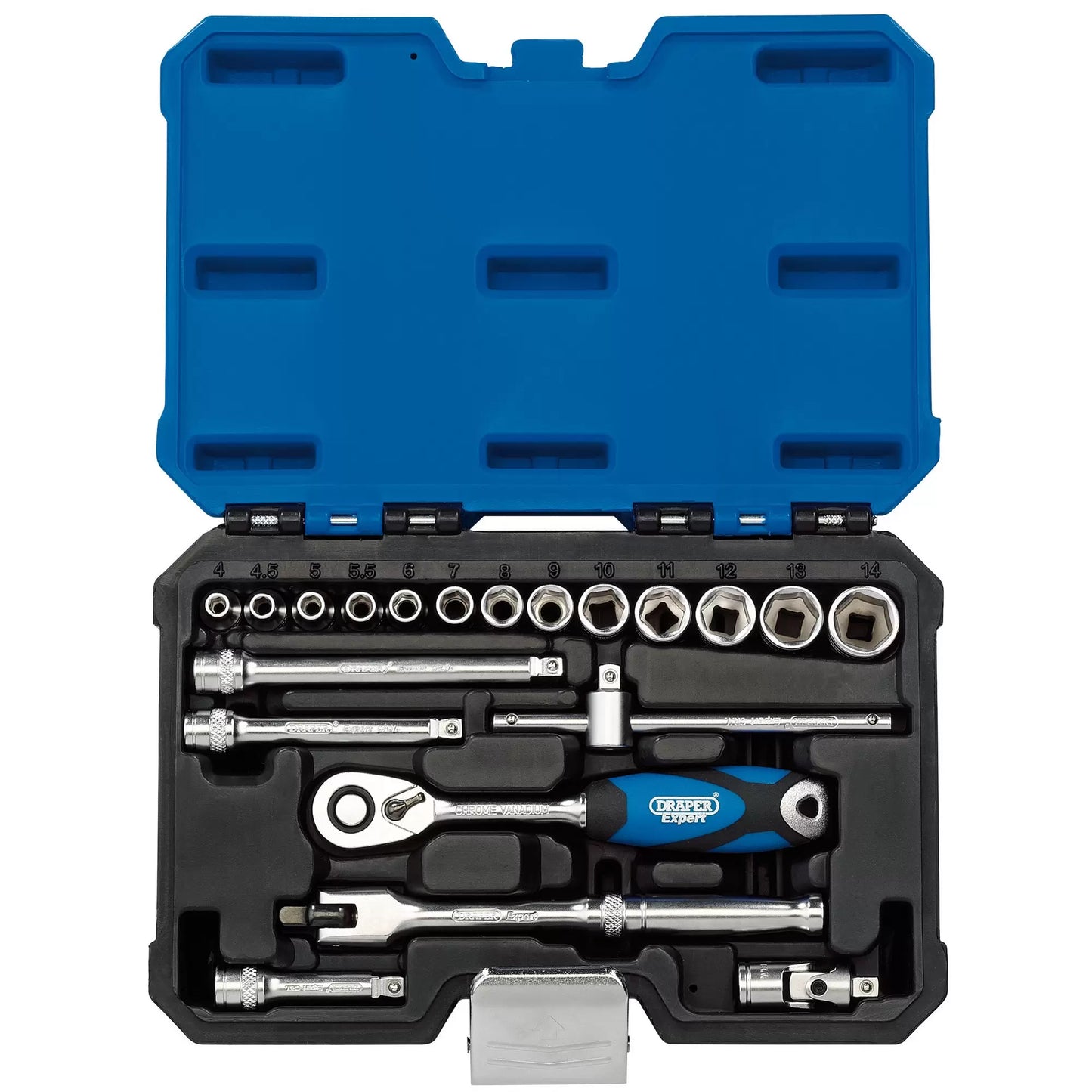 Draper Tools - 16442 - Draper Expert Metric Socket Set, 1/4" Sq. Dr. (20 Piece)