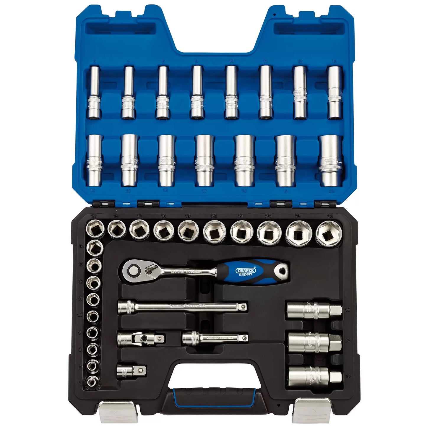 Draper Tools - 16451 - Draper Expert Metric Socket Set, 3/8" Sq. Dr. (42 Piece)