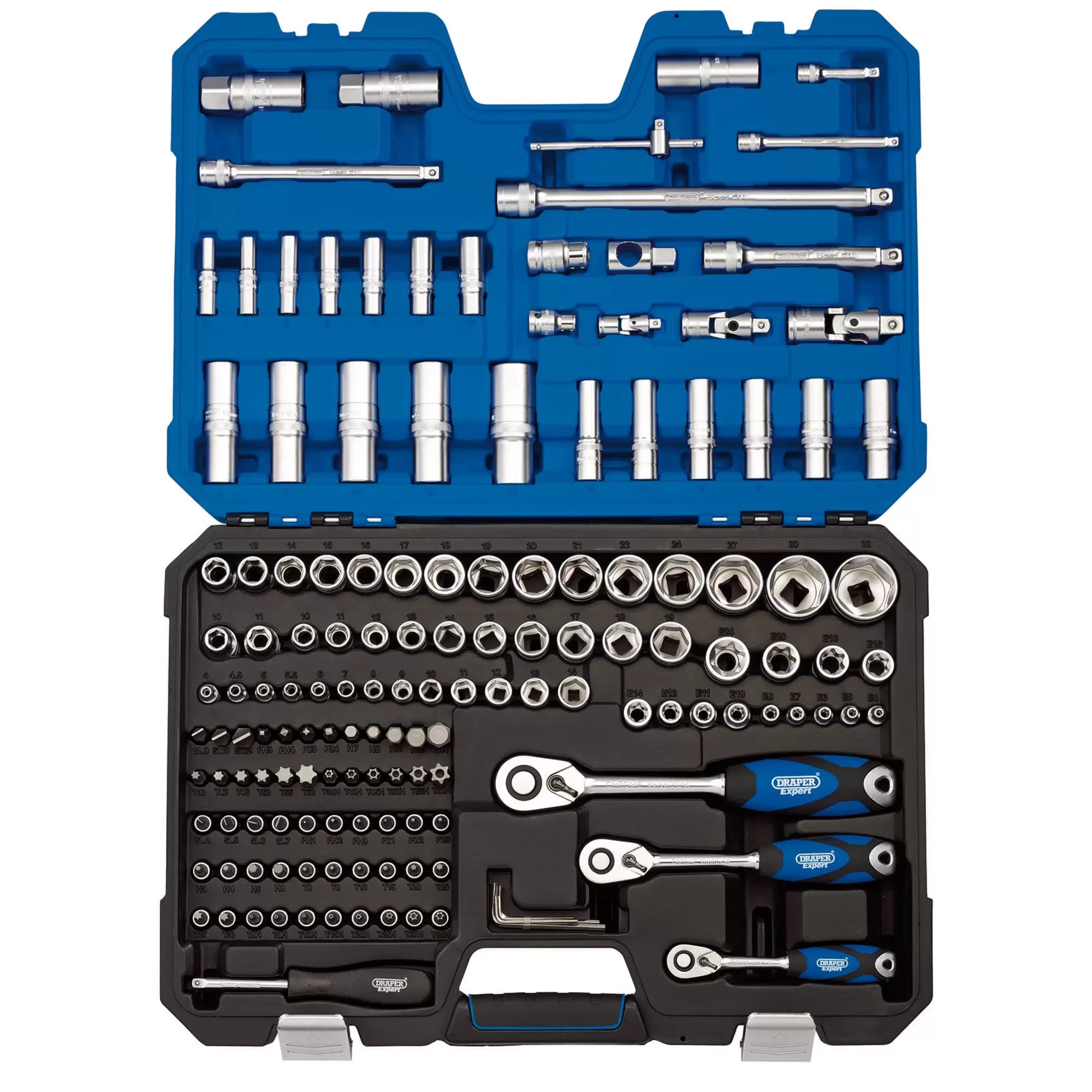 Draper Tools - 16461 - Draper Expert Metric Socket Set, 1/4", 3/8" and 1/2" Sq. Dr. (149 Piece)