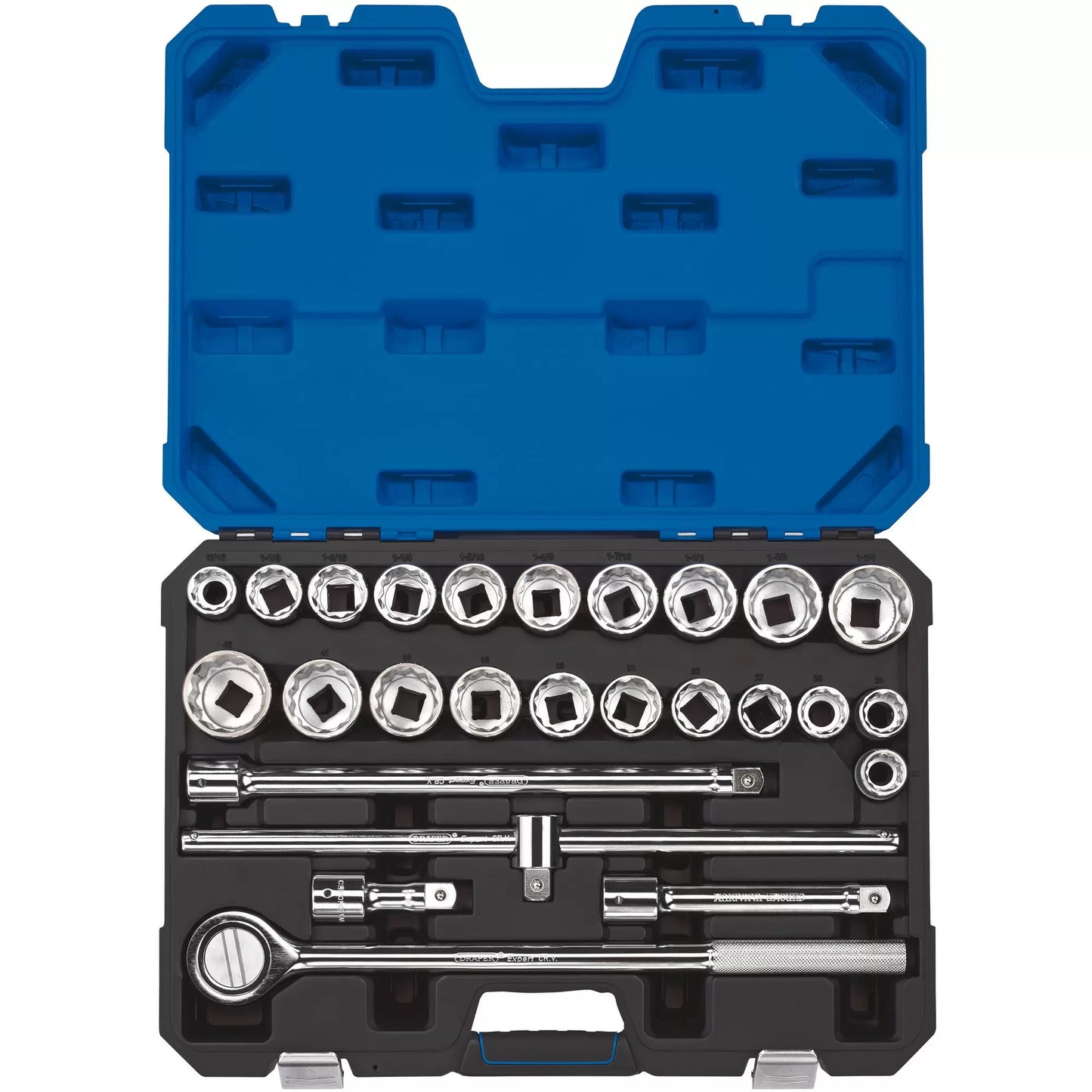 Draper Tools - 16484 - Draper Expert Combined MM/AF Socket Set, 3/4" Sq. Dr. (26 Piece)