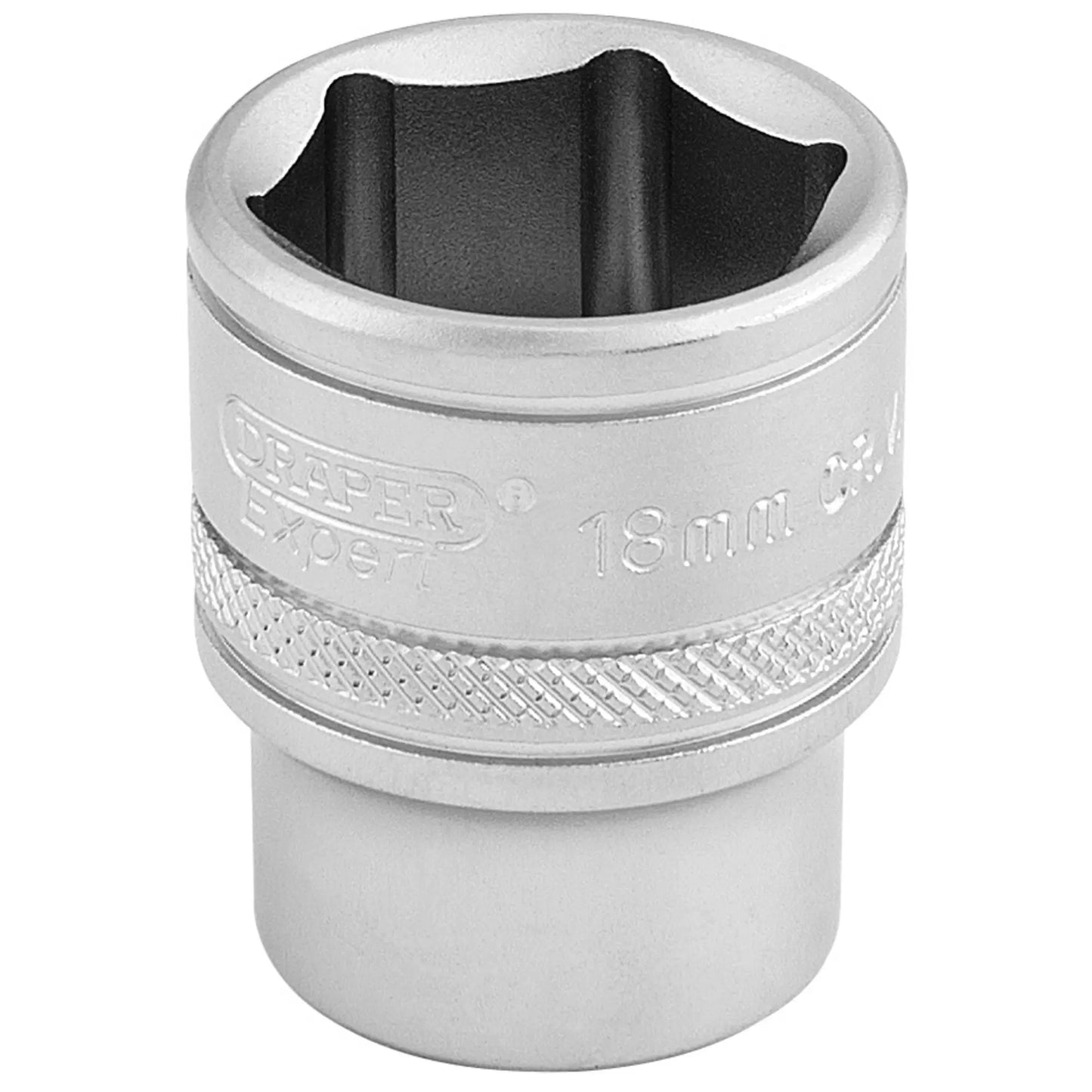 Draper Tools - 16544 - Draper Expert 6 Point Metric Socket, 3/8" Sq. Dr., 18mm