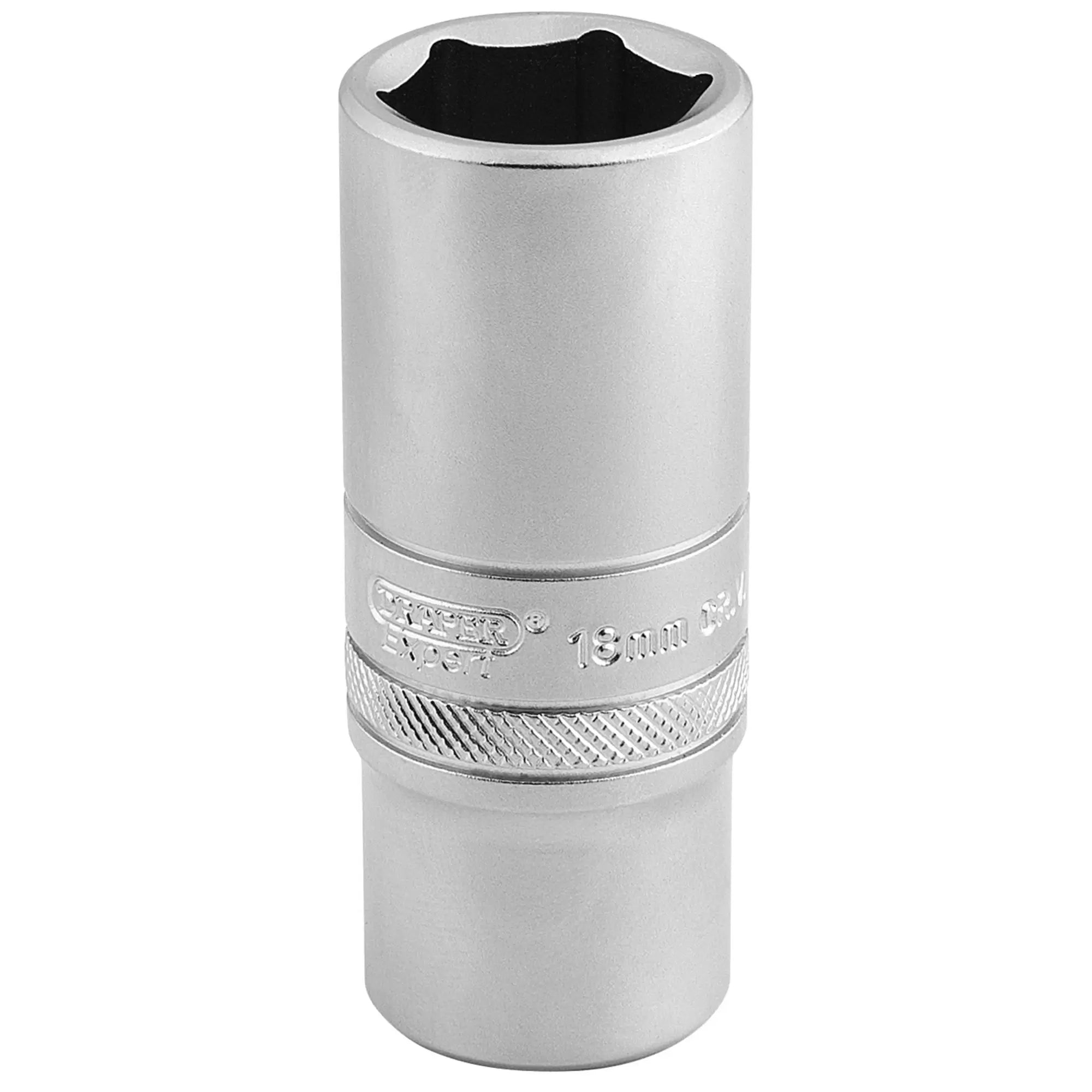 Draper Tools - 16586 - Draper Expert 6 Point Metric Deep Socket, 3/8" Sq. Dr., 19mm