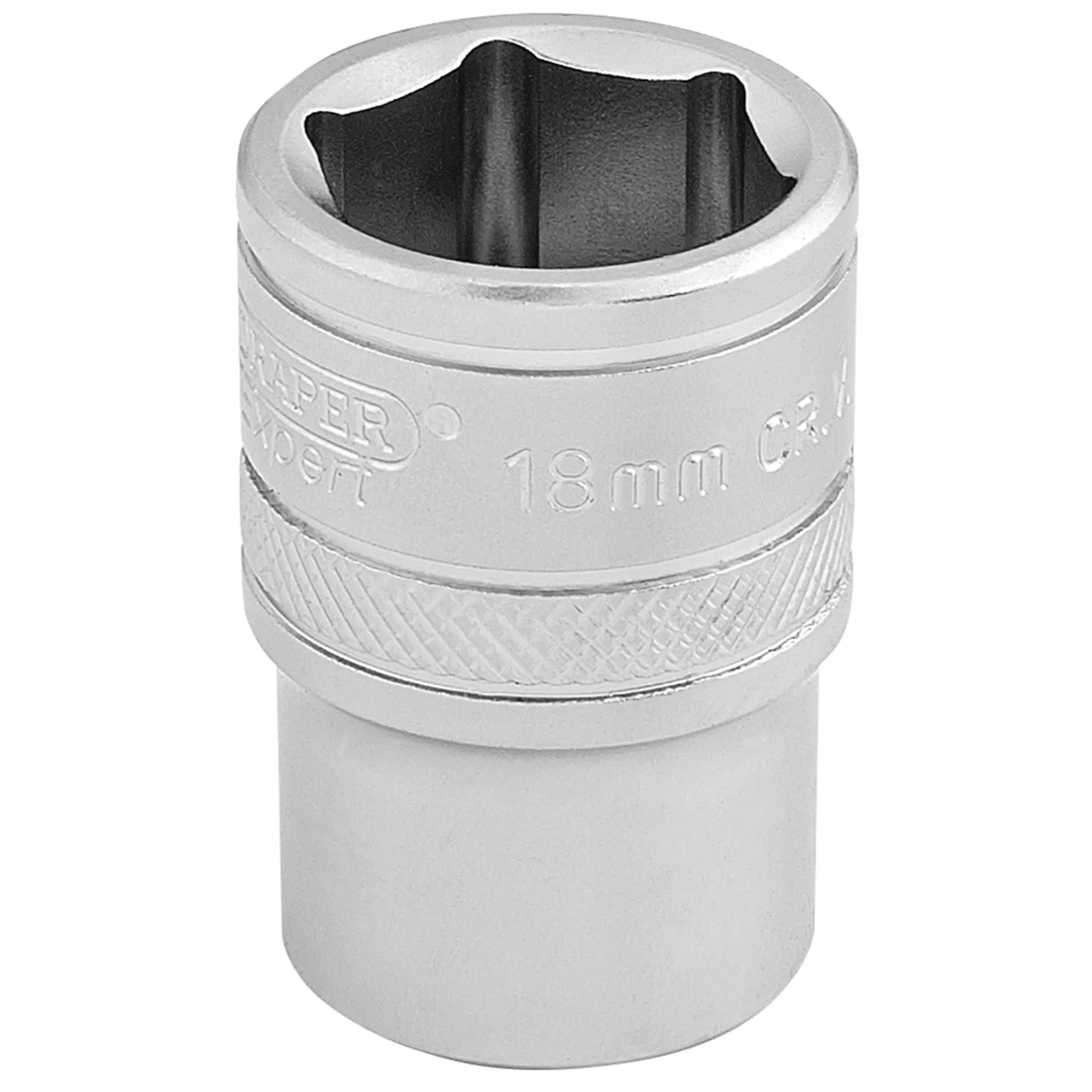 Draper Tools - 16608 - Draper Expert 6 Point Metric Socket, 1/2" Sq. Dr., 18mm