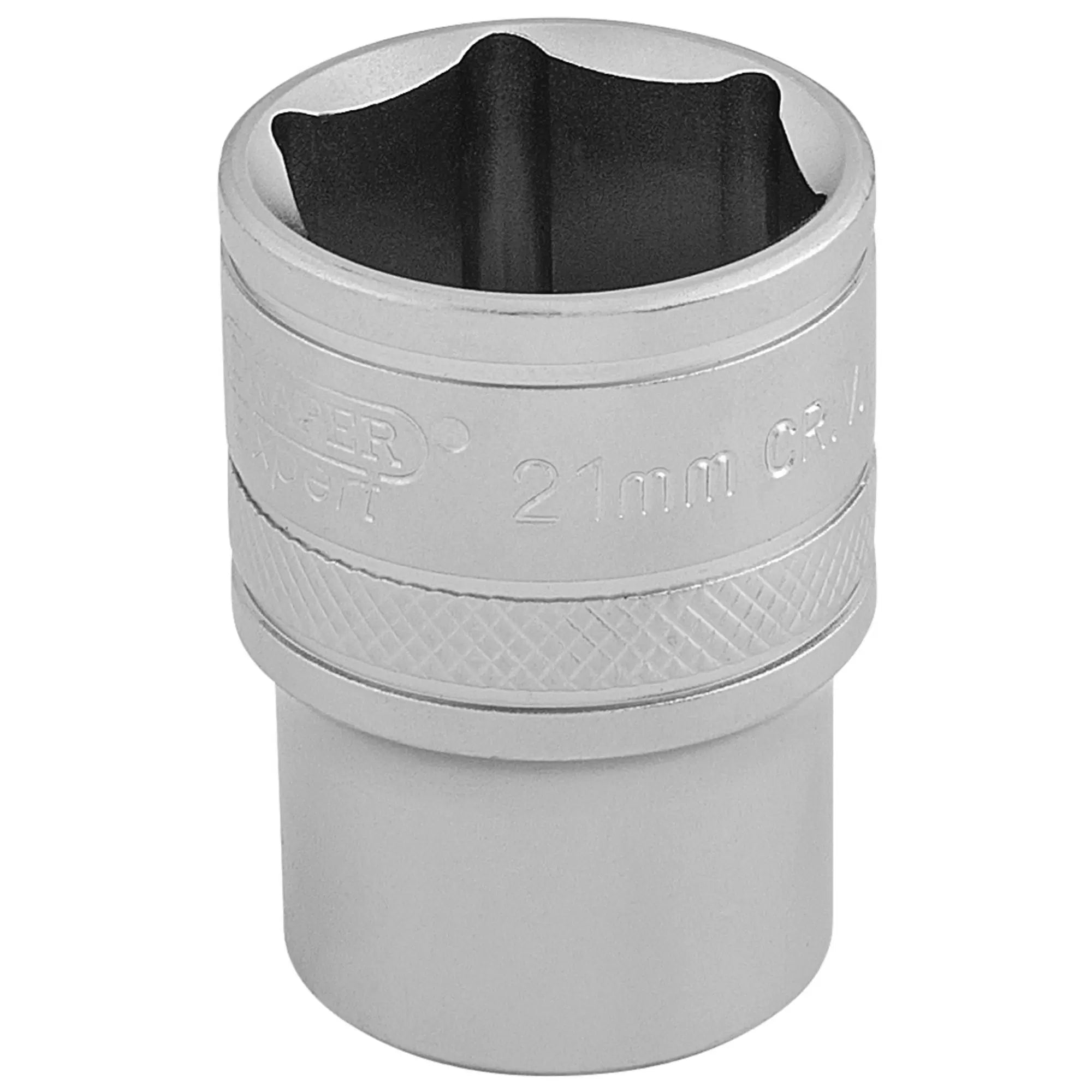 Draper Tools - 16612 - Draper Expert 6 Point Metric Socket, 1/2" Sq. Dr., 21mm