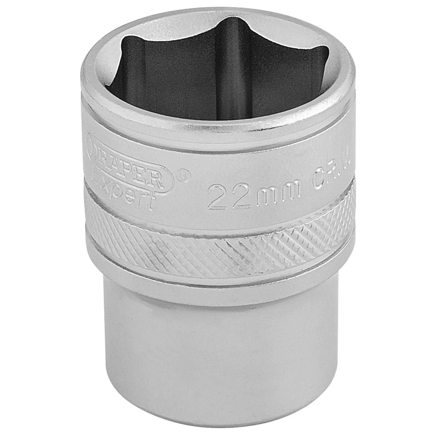 Draper Tools - 16613 - Draper Expert 6 Point Metric Socket, 1/2" Sq. Dr., 22mm