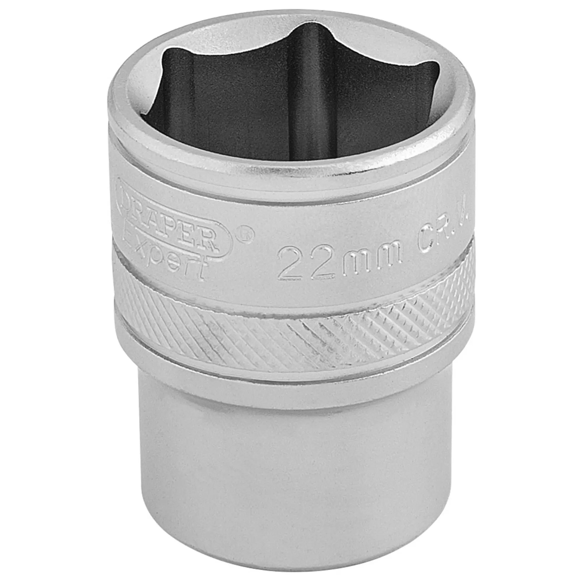 Draper Tools - 16613 - Draper Expert 6 Point Metric Socket, 1/2" Sq. Dr., 22mm