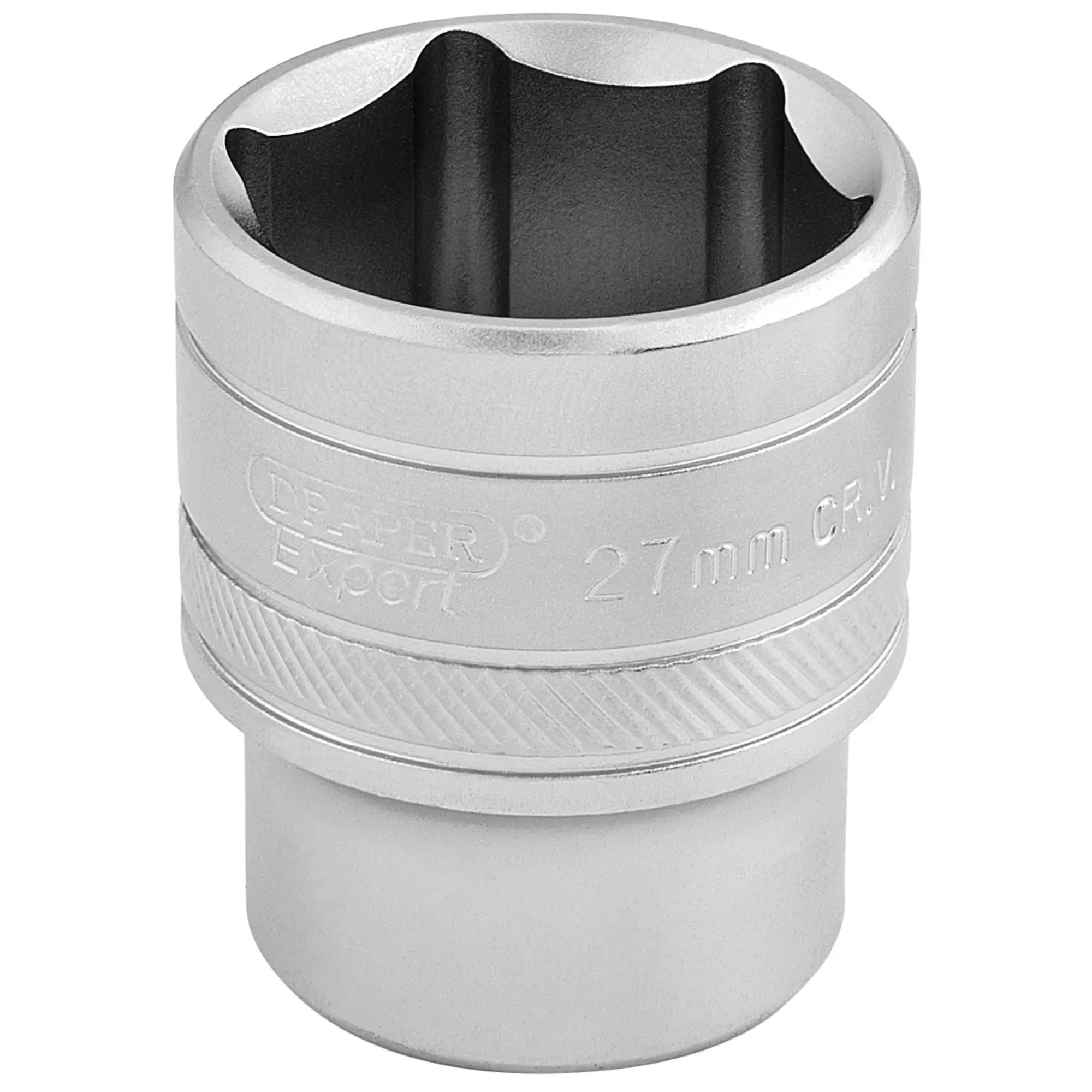 Draper Tools - 16618 - Draper Expert 6 Point Metric Socket, 1/2" Sq. Dr., 27mm