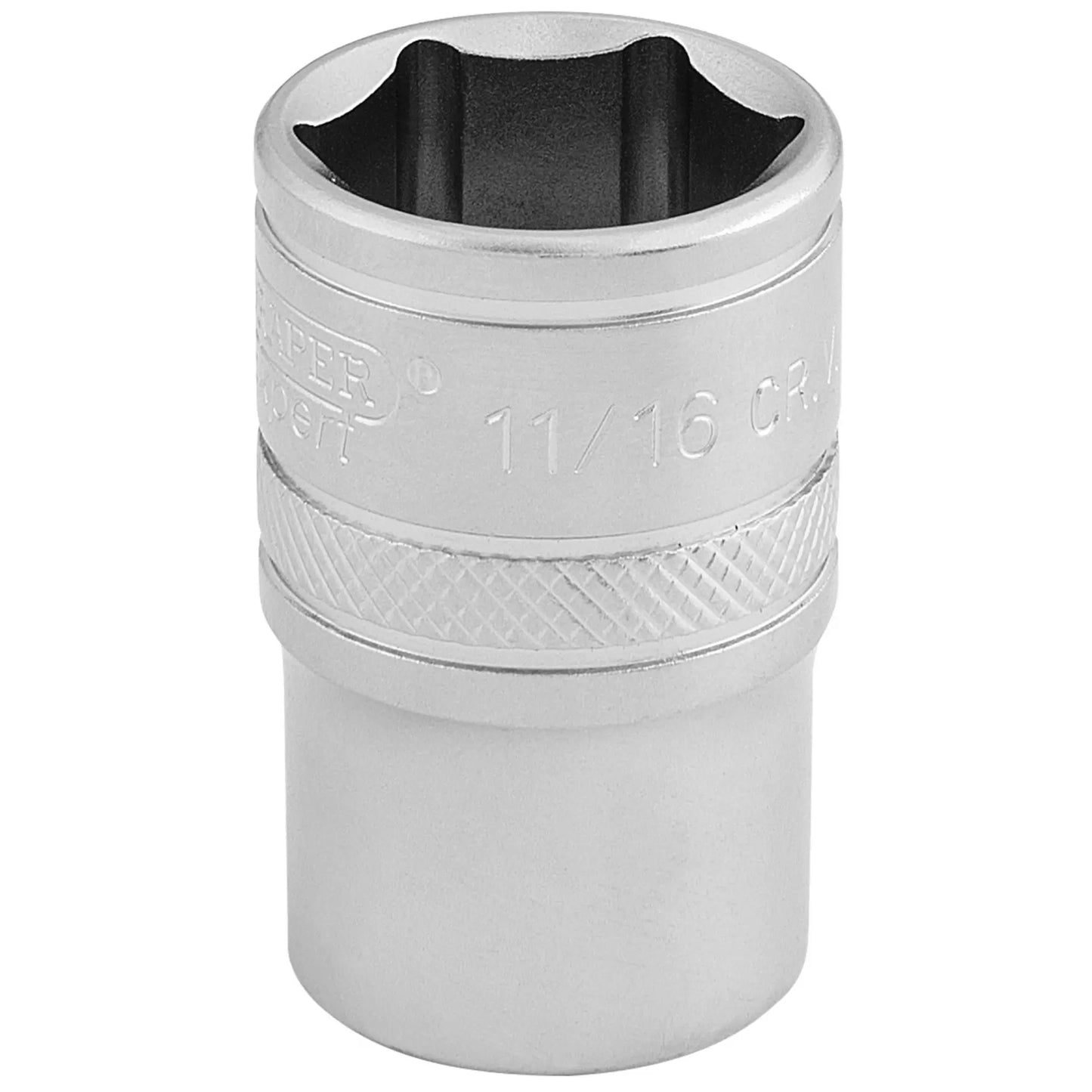 Draper Tools - 16630 - Draper Expert 6 Point Imperial Socket, 1/2" Sq. Dr., 11/16"