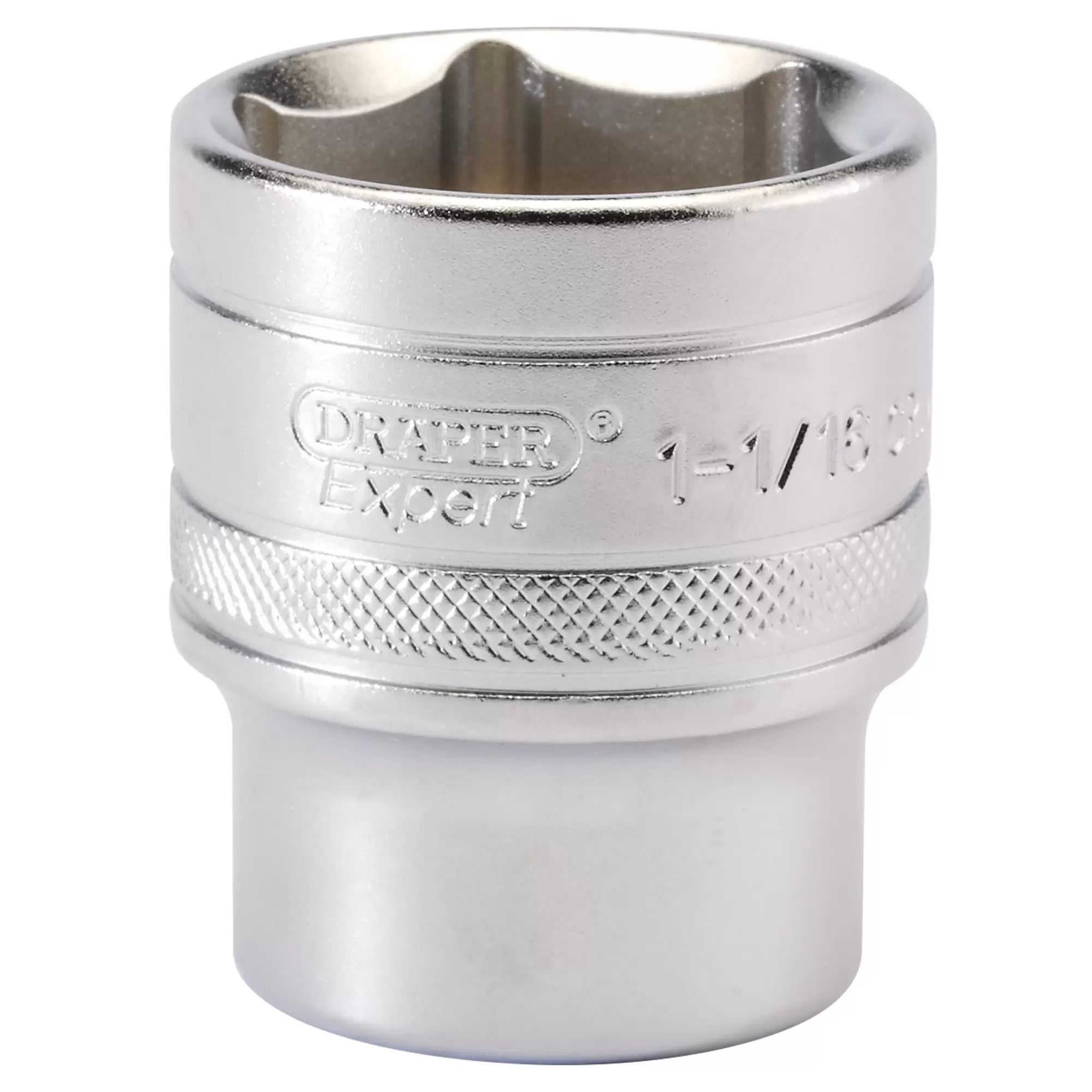 Draper Tools - 16635 - Draper Expert 6 Point Imperial Socket, 1/2" Sq. Dr., 1 1/16"
