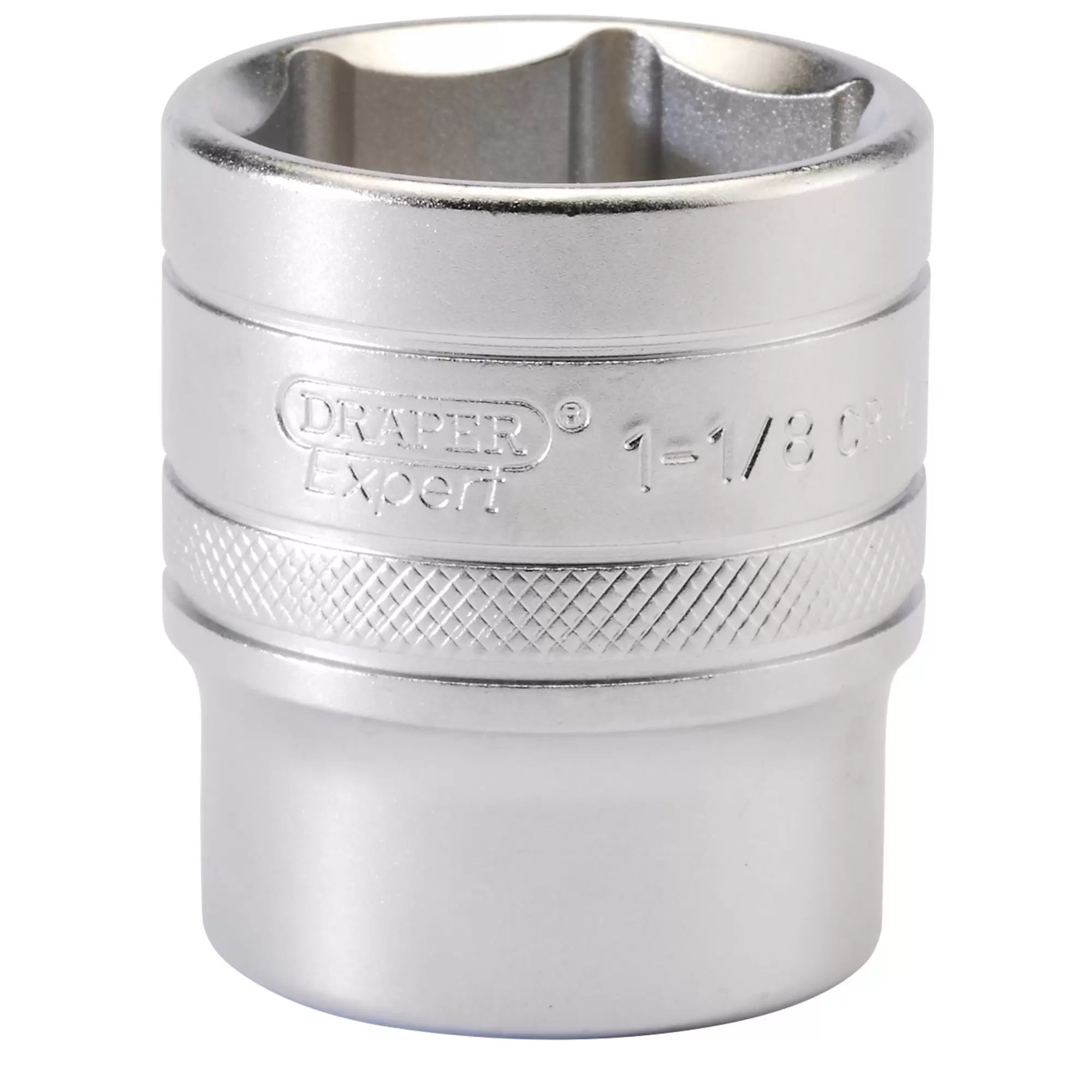 Draper Tools - 16636 - Draper Expert 6 Point Imperial Socket, 1/2" Sq. Dr., 1 1/8"
