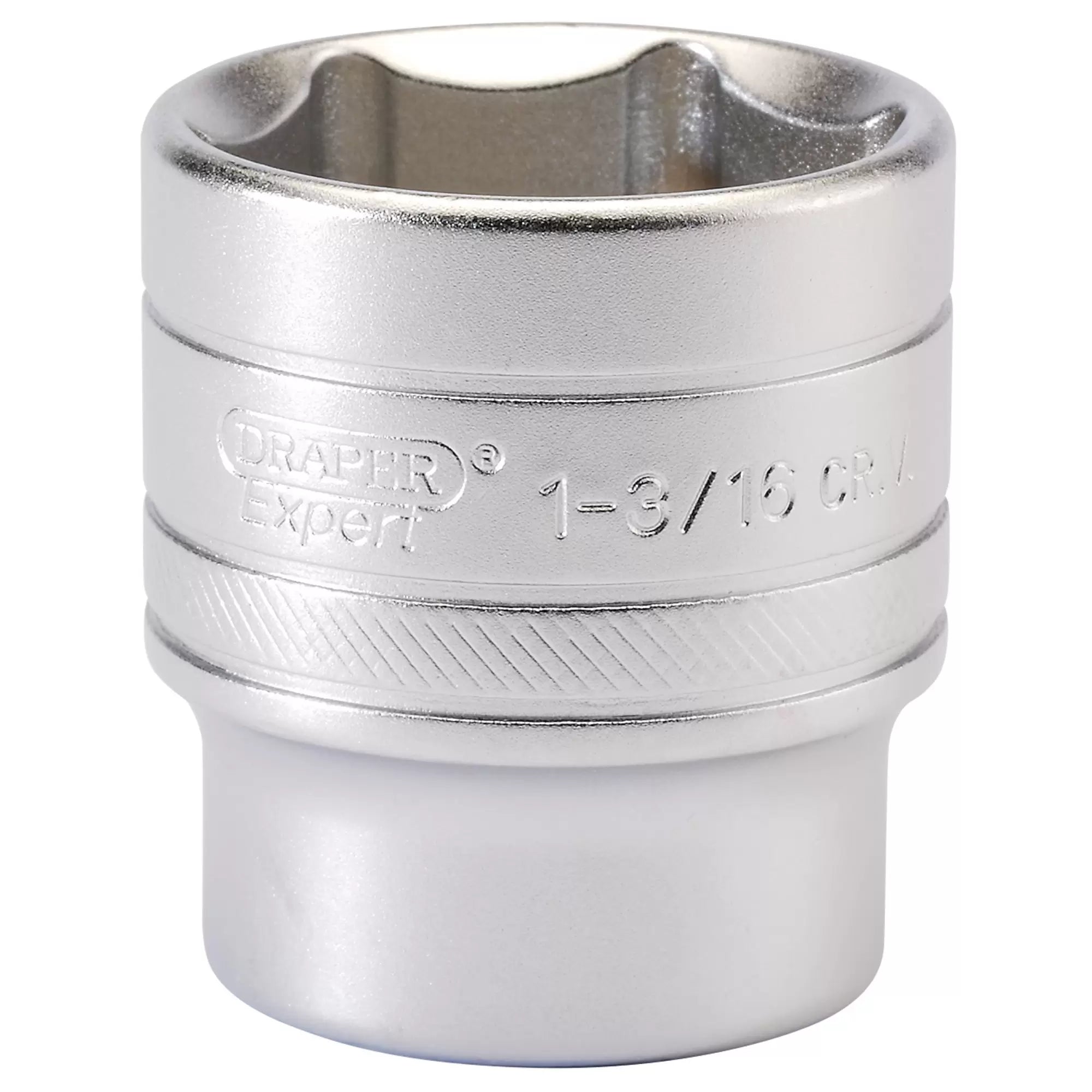 Draper Tools - 16638 - Draper Expert 6 Point Imperial Socket, 1/2" Sq. Dr., 1 3/16"