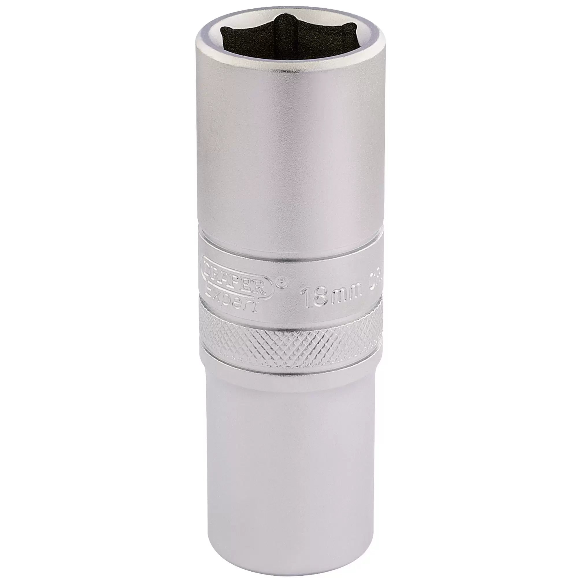 Draper Tools - 16650 - Draper Expert 6 Point Metric Deep Socket, 1/2" Sq. Dr., 18mm