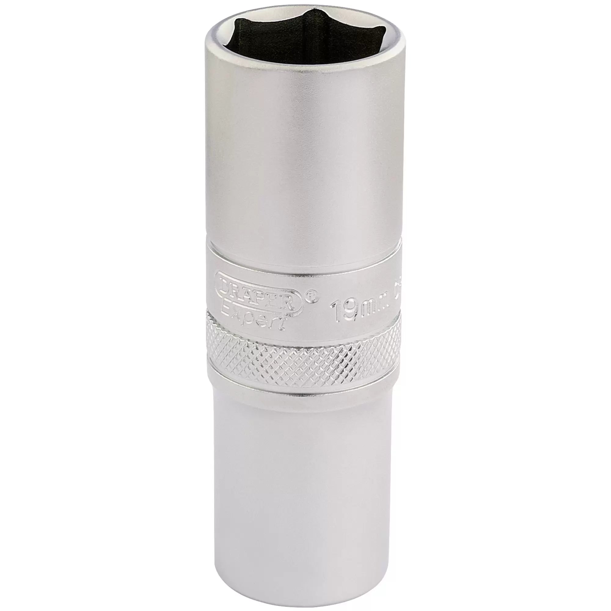 Draper Tools - 16651 - Draper Expert 6 Point Metric Deep Socket, 1/2" Sq. Dr., 19mm