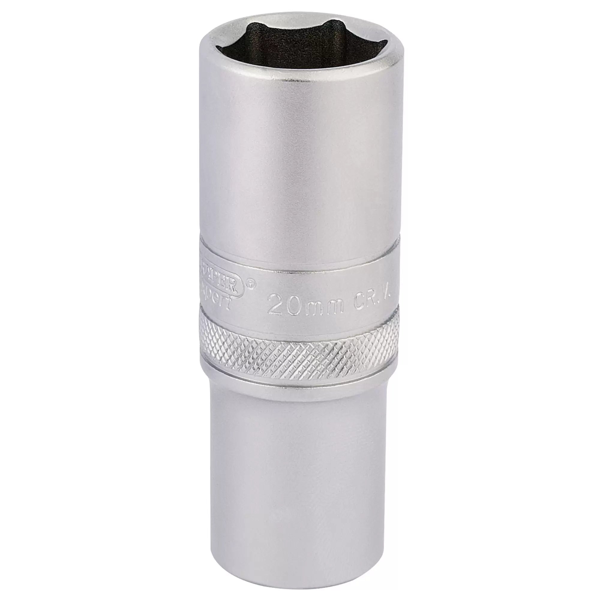 Draper Tools - 16652 - Draper Expert 6 Point Metric Deep Socket, 1/2" Sq. Dr., 20mm