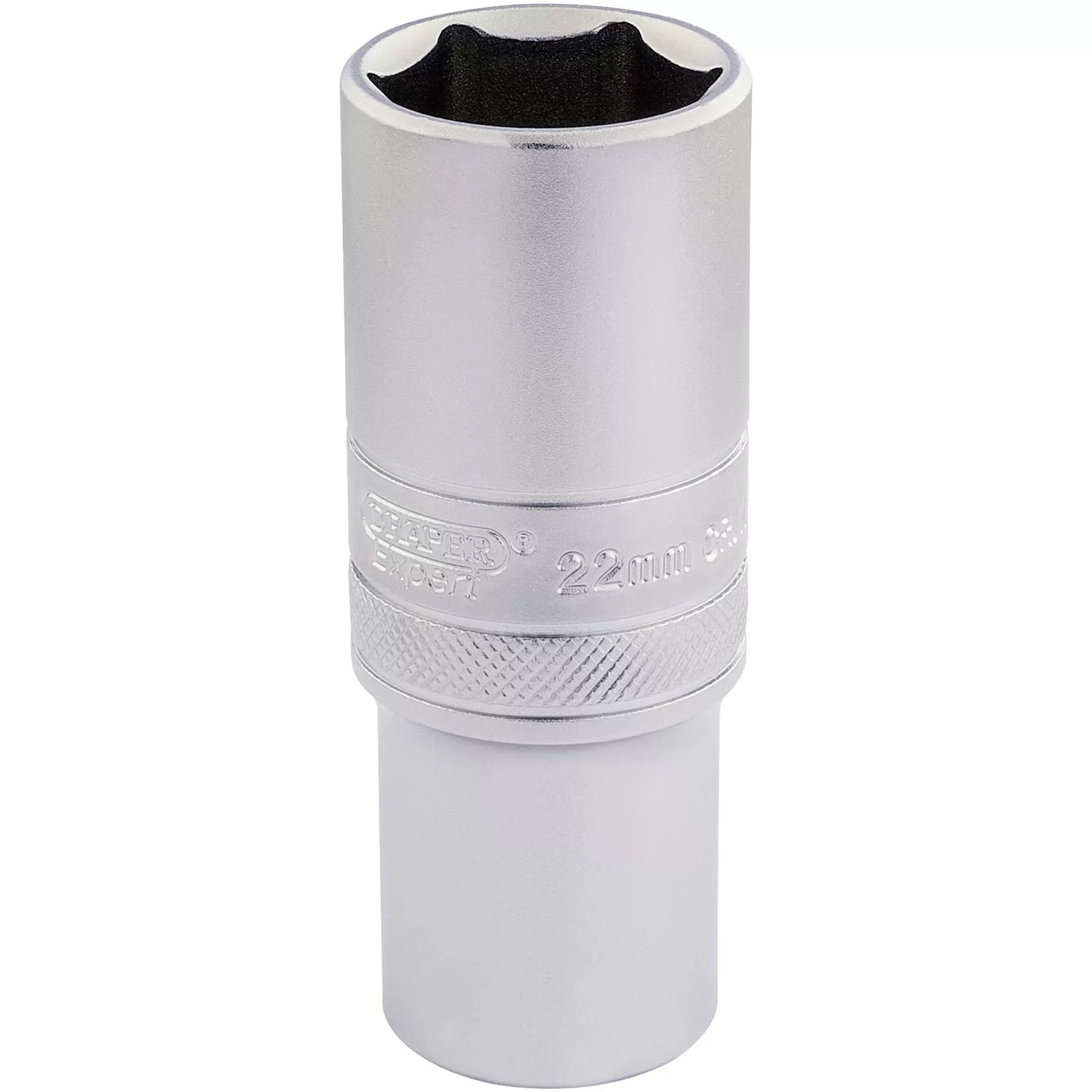 Draper Tools - 16654 - Draper Expert 6 Point Metric Deep Socket, 1/2" Sq. Dr., 22mm