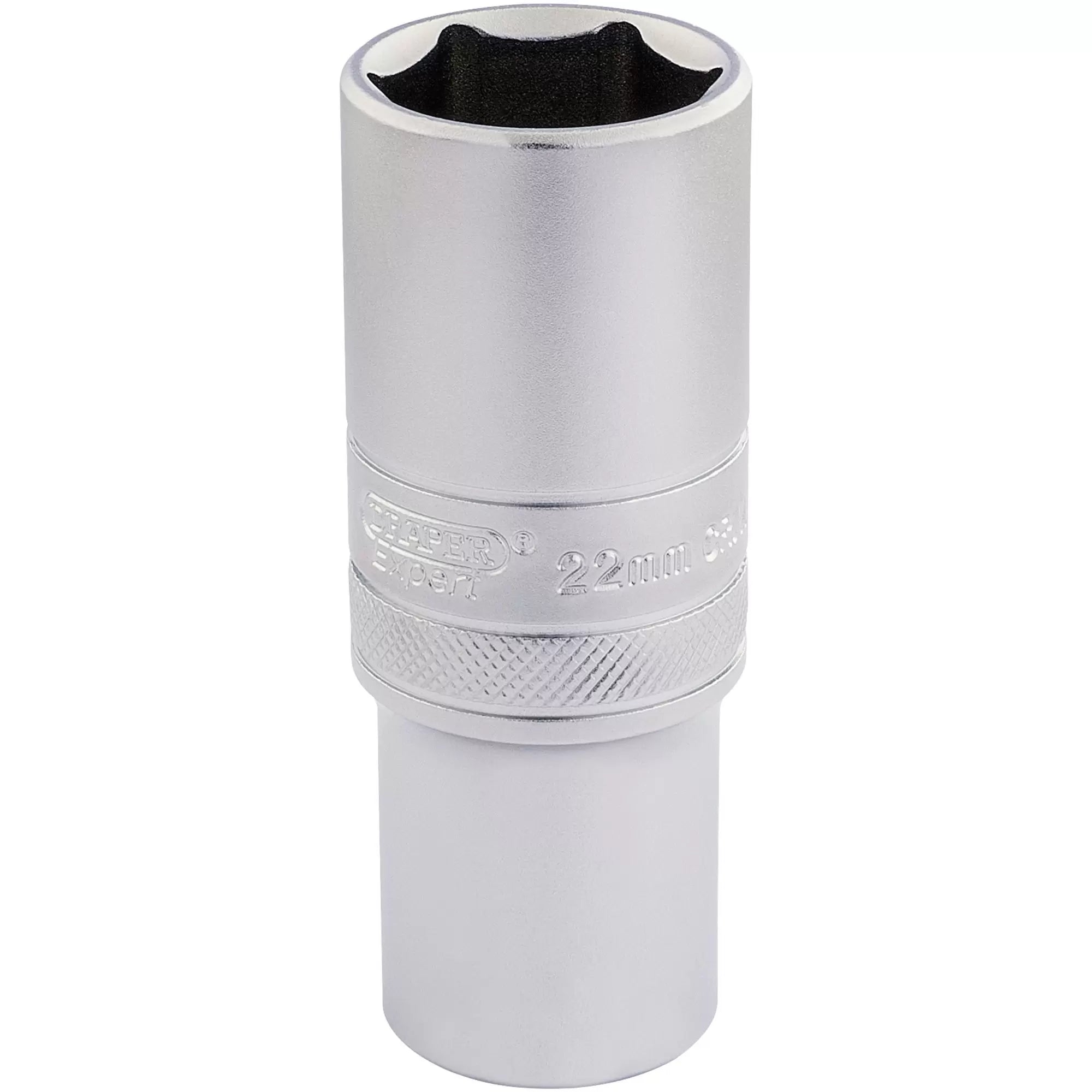 Draper Tools - 16654 - Draper Expert 6 Point Metric Deep Socket, 1/2" Sq. Dr., 22mm
