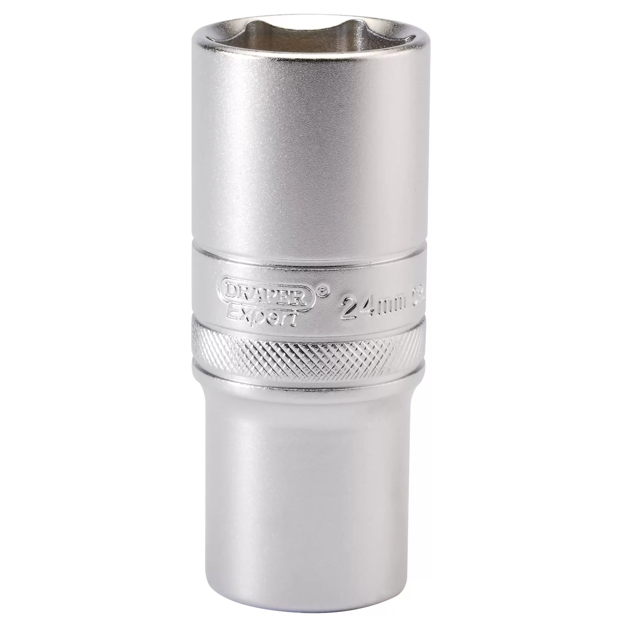 Draper Tools - 16655 - Draper Expert 6 Point Metric Deep Socket, 1/2" Sq. Dr., 24mm