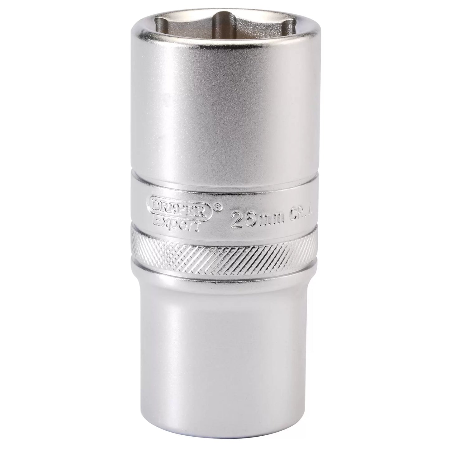 Draper Tools - 16656 - Draper Expert 6 Point Metric Deep Socket, 1/2" Sq. Dr., 26mm