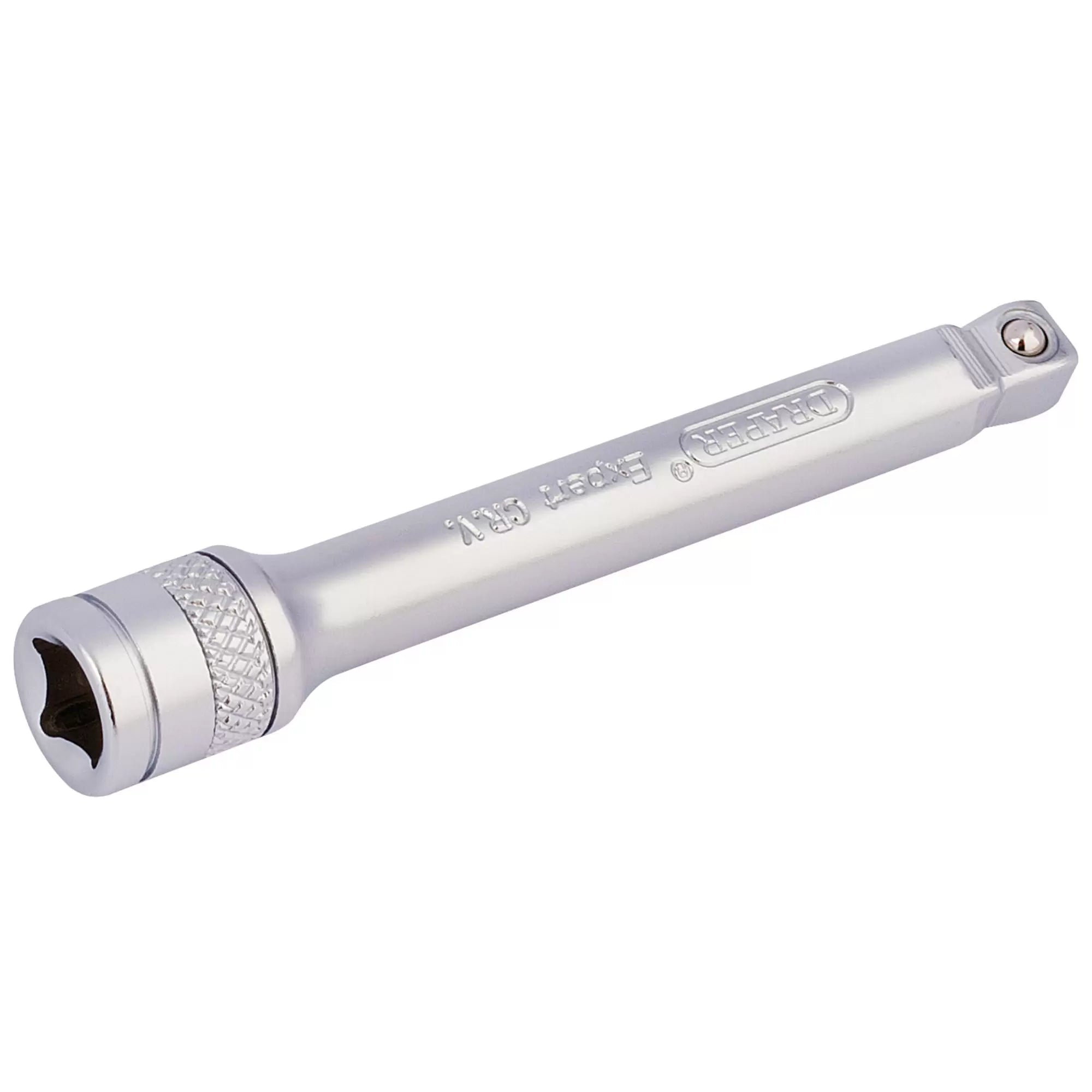 Draper Tools - 16721 - Draper Expert Wobble Extension Bar, 1/4" Sq. Dr., 75mm, Micro Satin Chrome