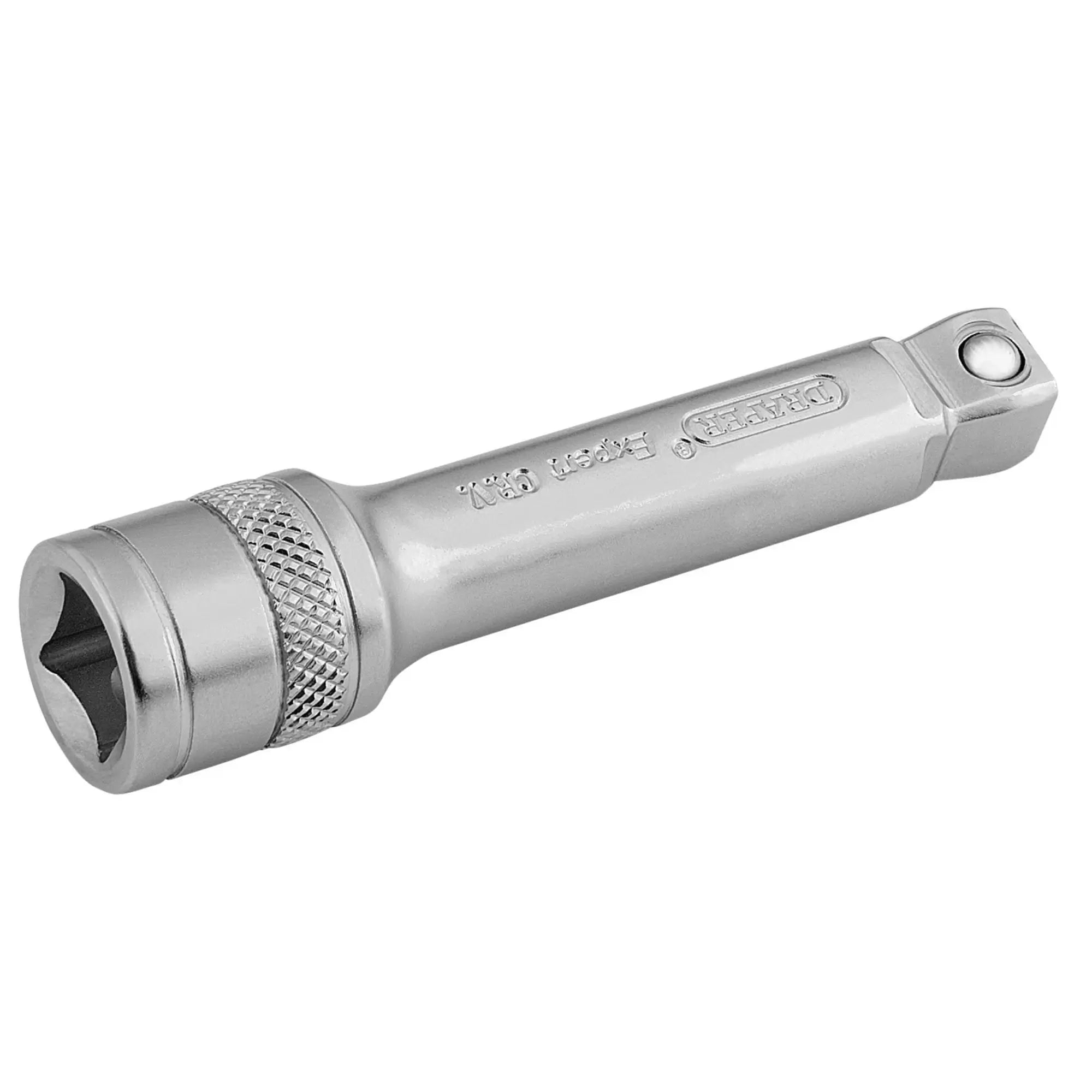 Draper Tools - 16743 - Draper Expert Satin Chrome Wobble Extension Bar, 3/8" Sq. Dr., 75mm