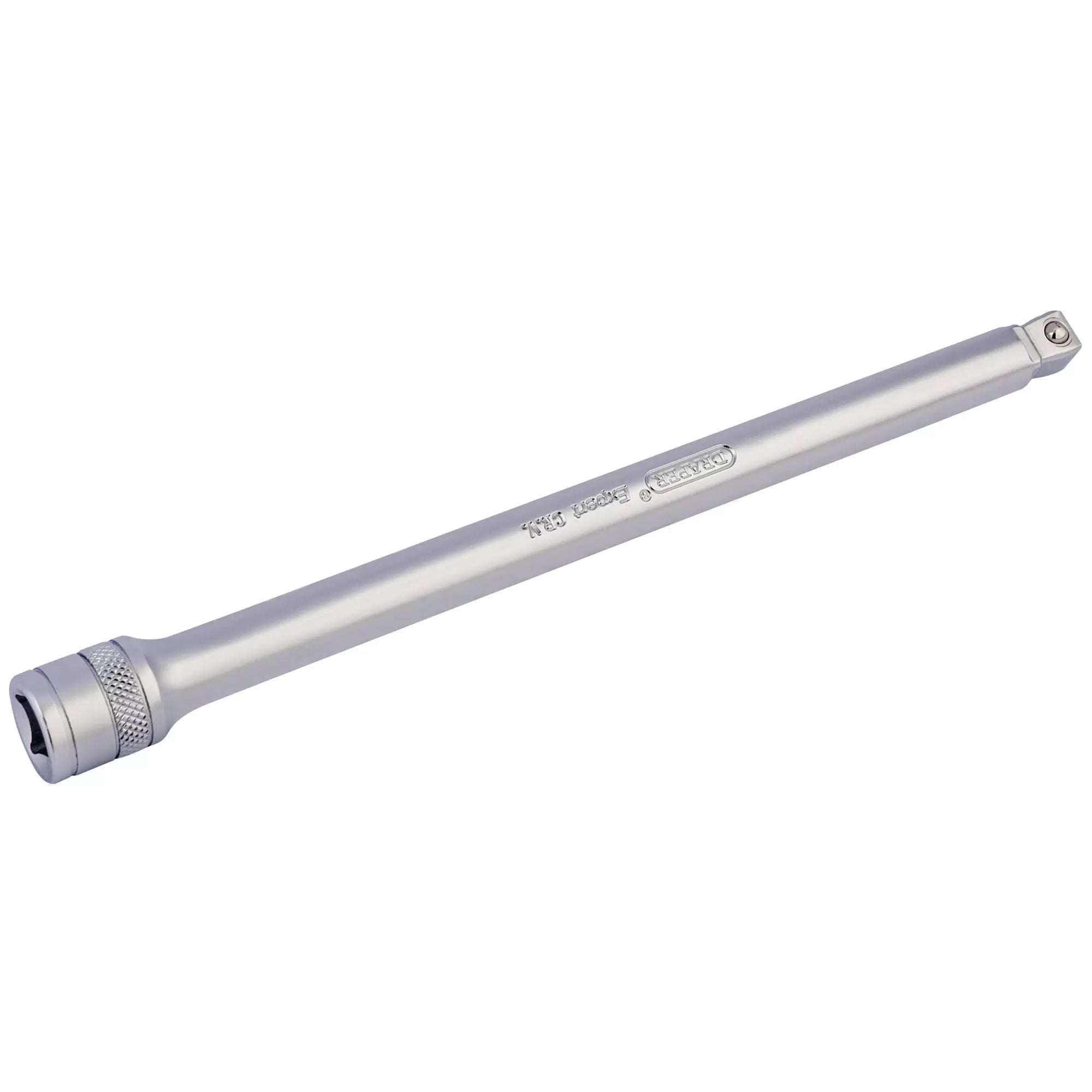 Draper Tools - 16745 - Draper Expert Satin Chrome Wobble Extension Bar, 3/8" Sq. Dr., 200mm