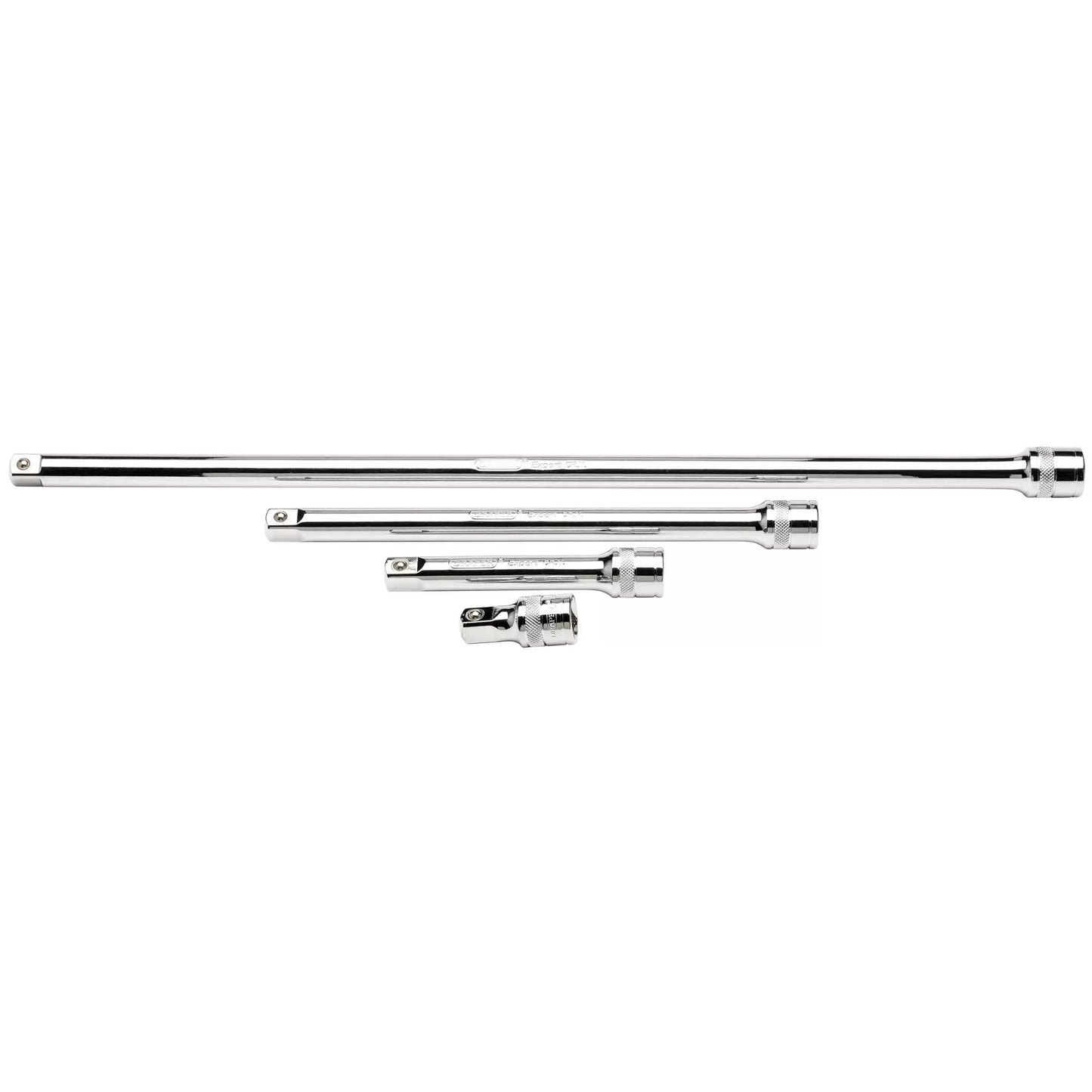Draper Tools - 16769 - Draper Expert Extension Bar Set, 1/2" Sq. Dr., Polished Chrome (4 Piece)