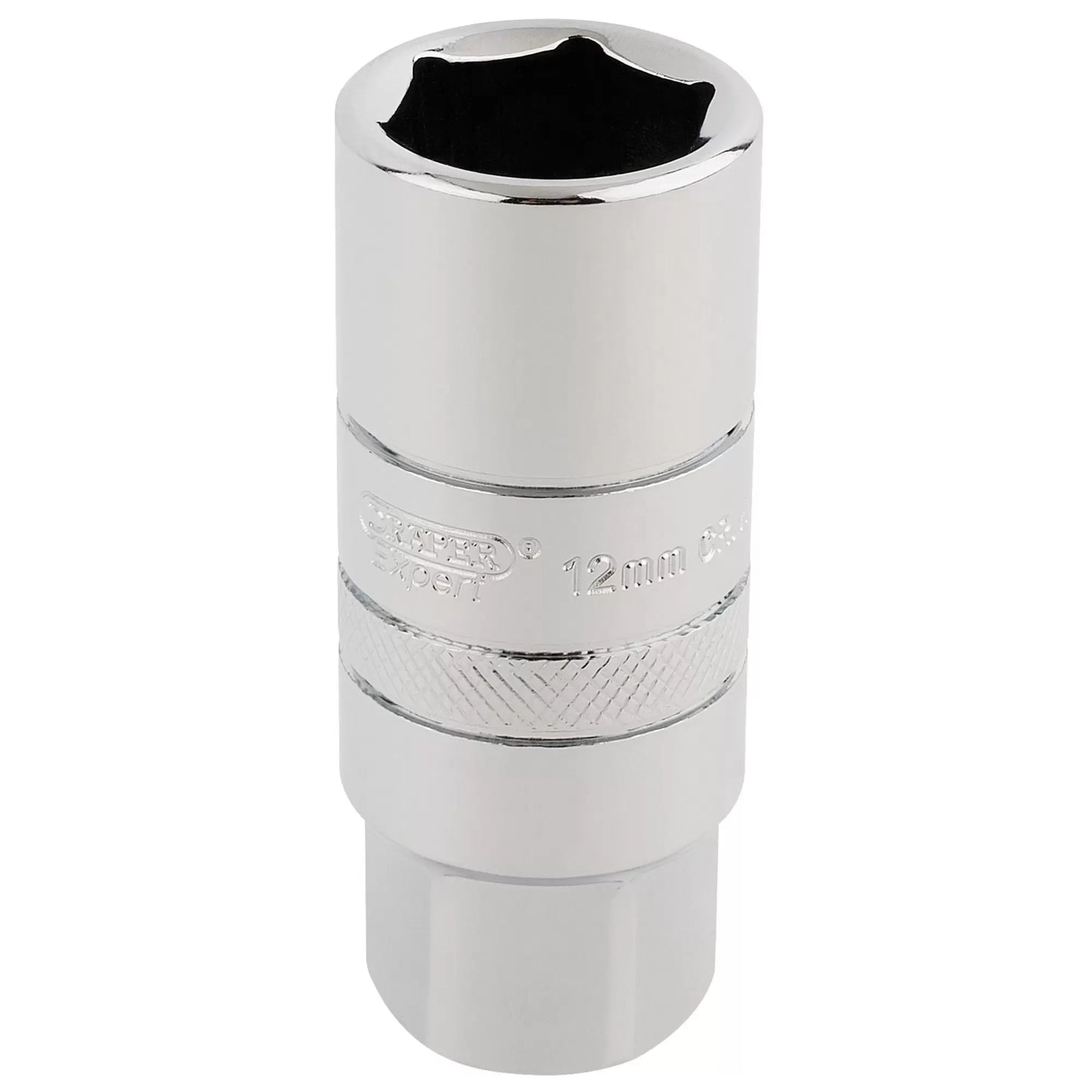 Draper Tools - 16773 - Draper Expert 12mm Thread 6 Point Spark Plug Socket, 3/8" Sq. Dr., 18mm