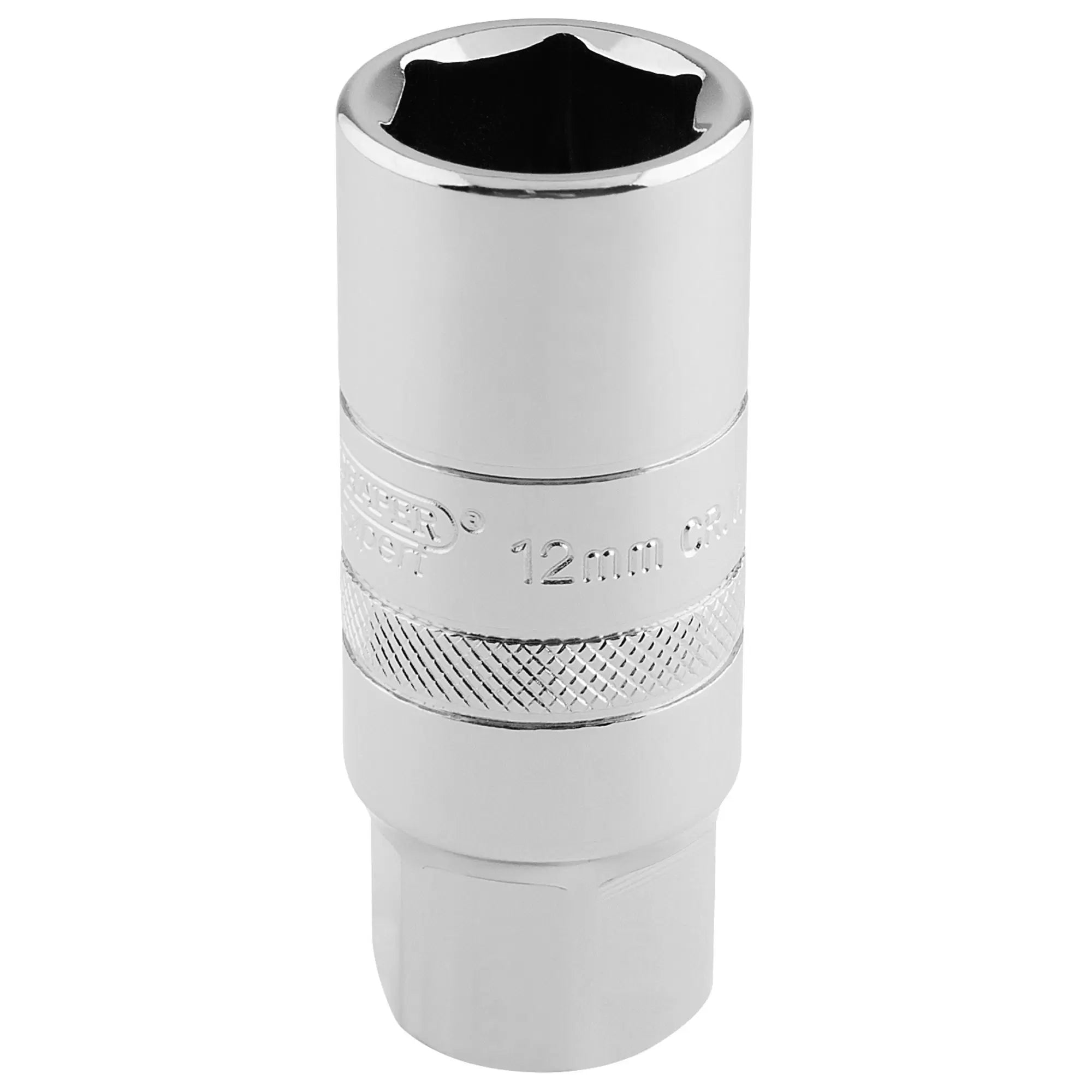 Draper Tools - 16779 - Draper Expert 12mm Thread 6 Point Spark Plug Socket, 1/2" Sq. Dr., 18mm