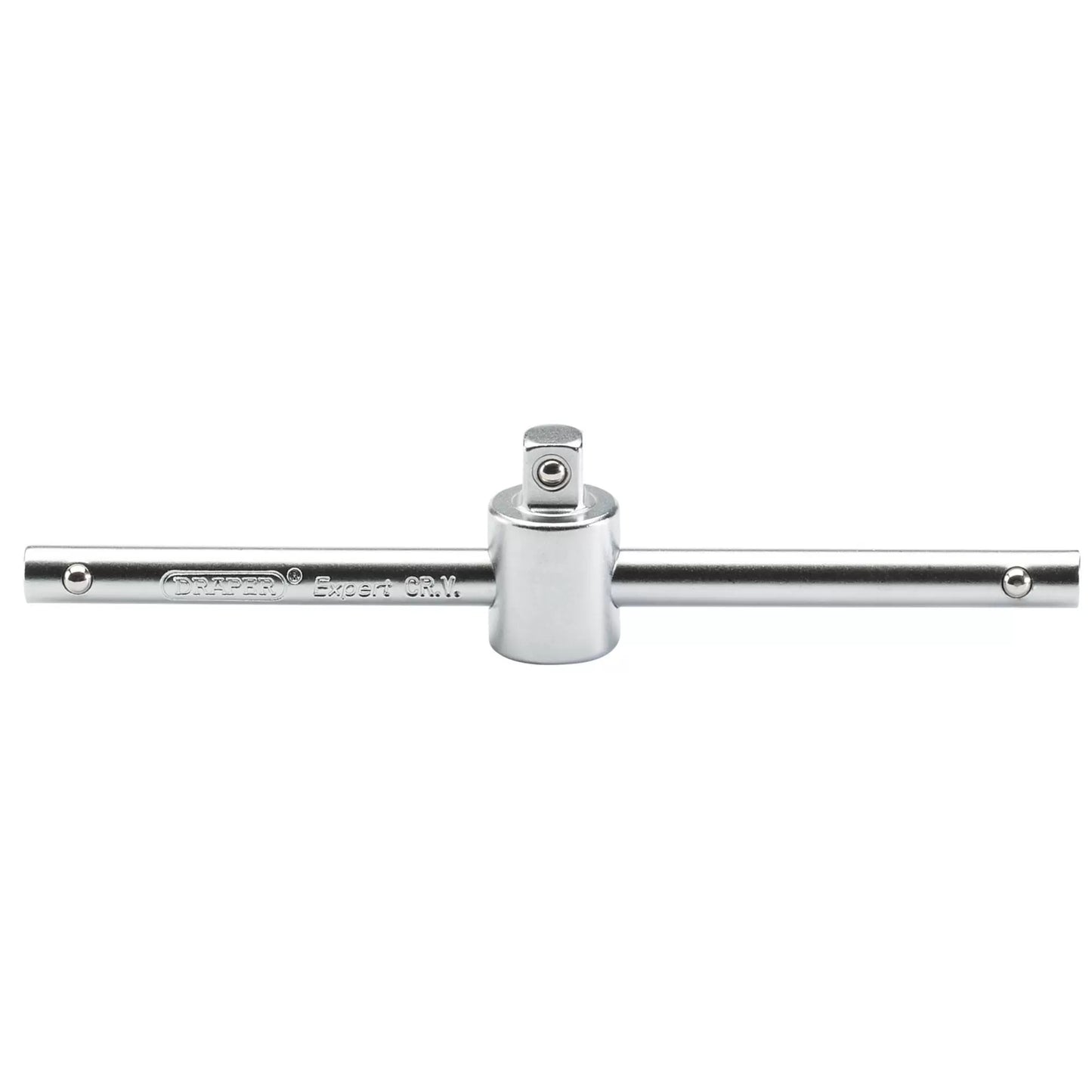 Draper Tools - 16786 - Draper Expert Satin Chrome Sliding T Bar, 1/4" Sq. Dr