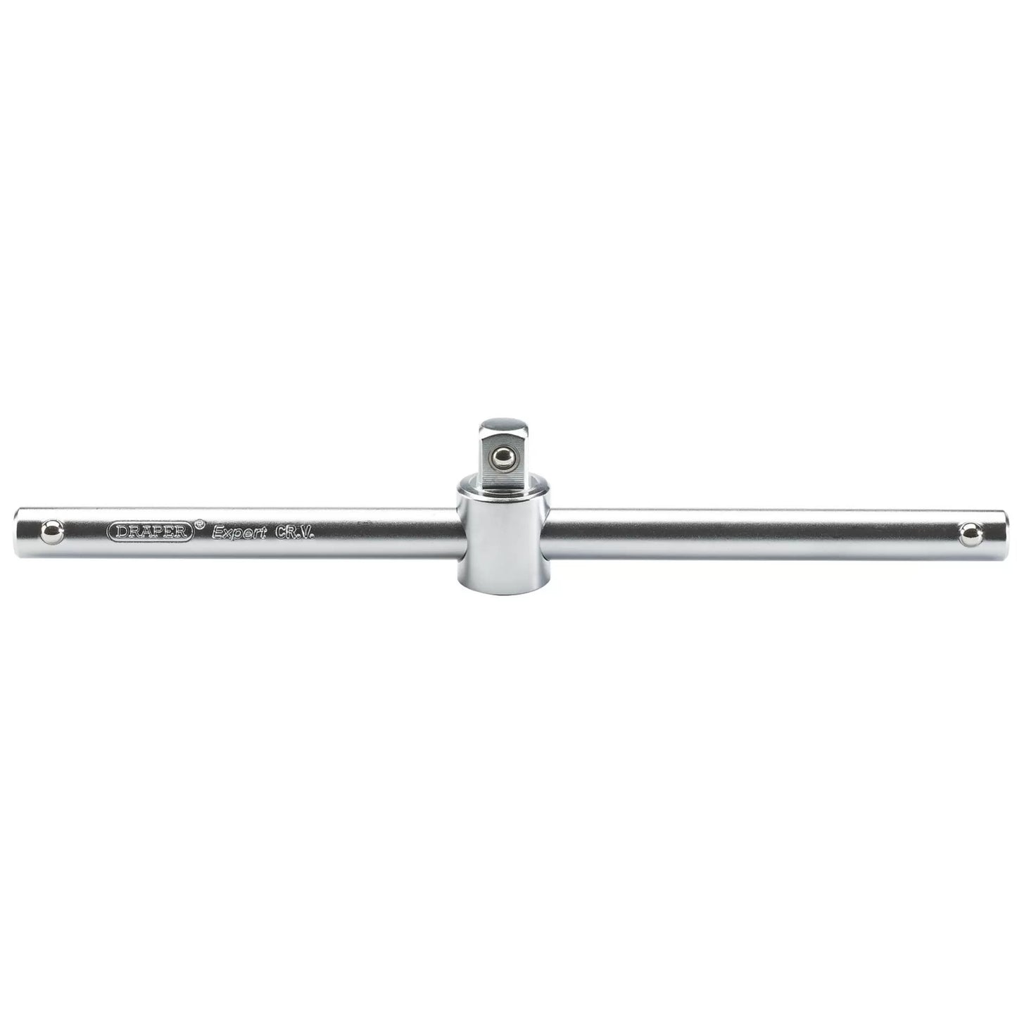 Draper Tools - 16790 - Draper Expert Satin Chrome Sliding T Bar, 1/2" Sq. Dr