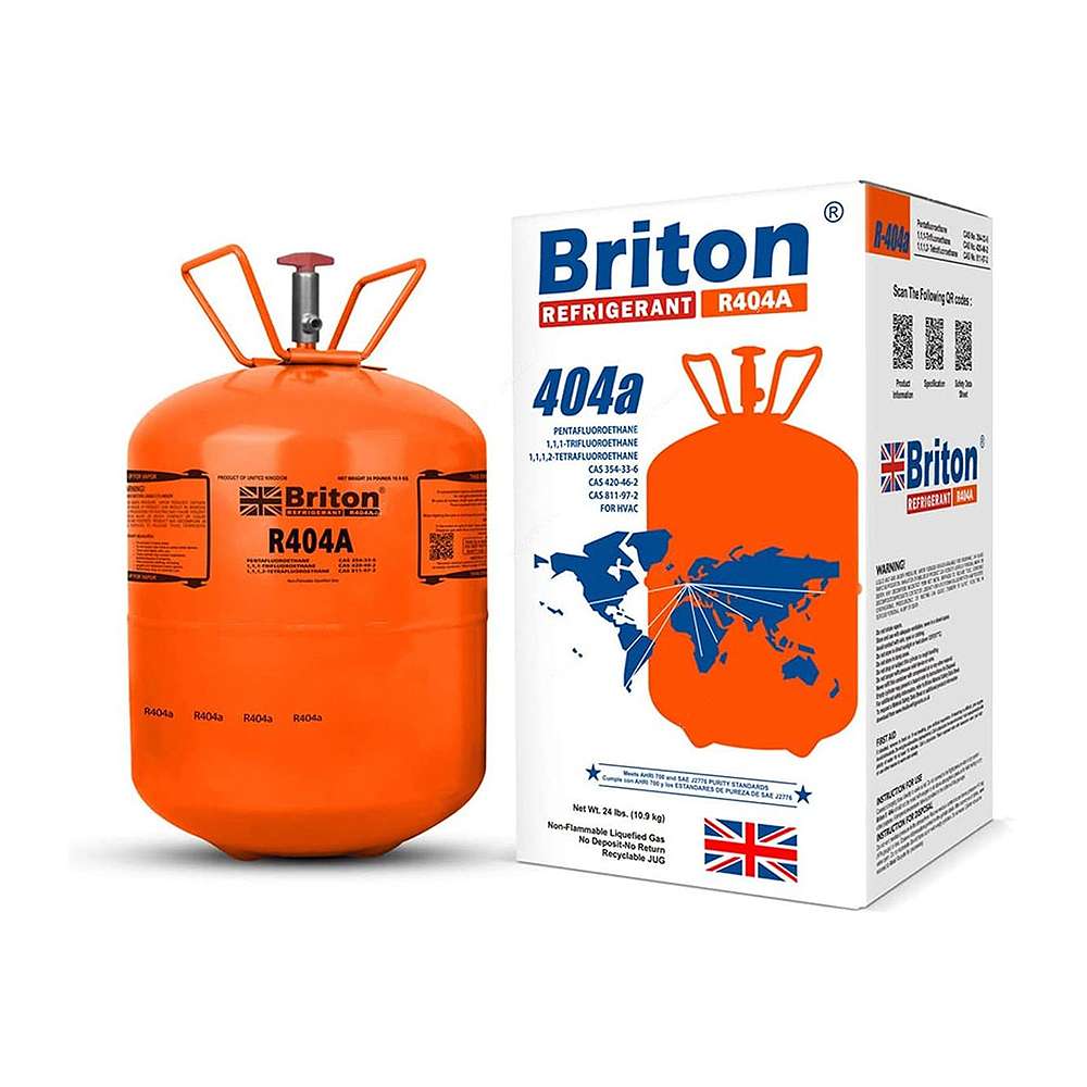 •	Briton Refrigerant GasBR-R404A 10.9 Kg Orange