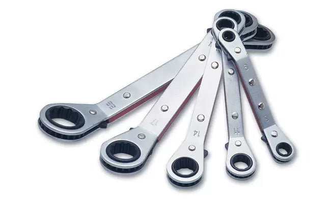 Laser - 1750 - Ratchet Ring Spanner Set 5pc