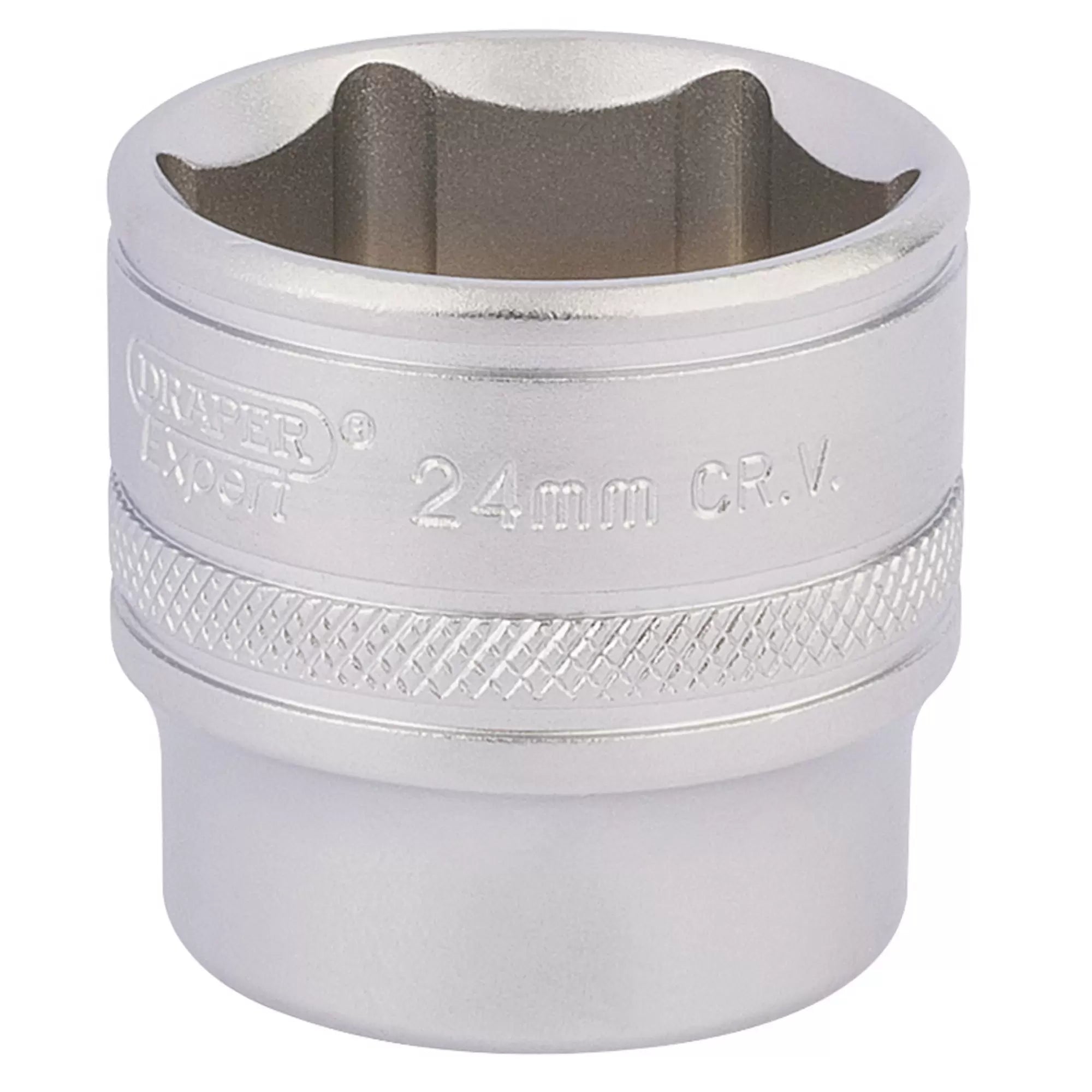 Draper Tools - 17546 - Draper Expert HI-TORQ® 6 Point Socket, 3/8" Sq. Dr., 24mm