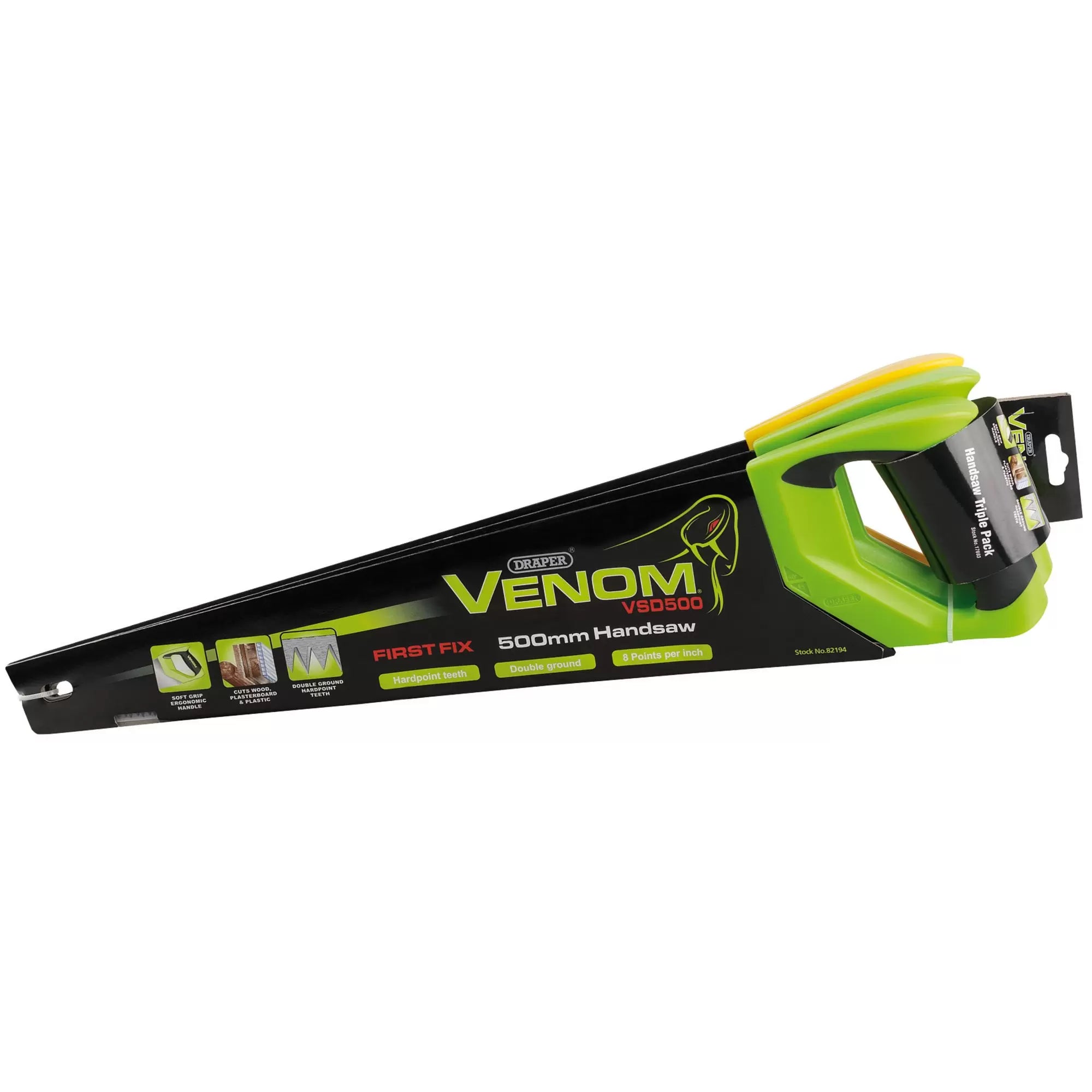 Draper Venom Handsaw Pack