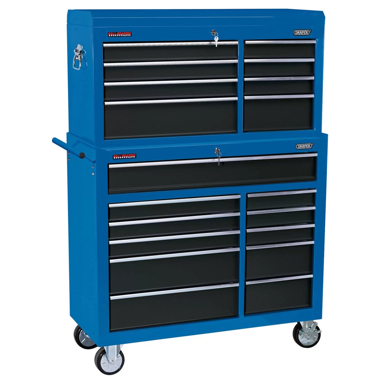 Draper Tools - 17764 - Combined Roller Cabinet and Tool Chest, 19 Drawer, 40"