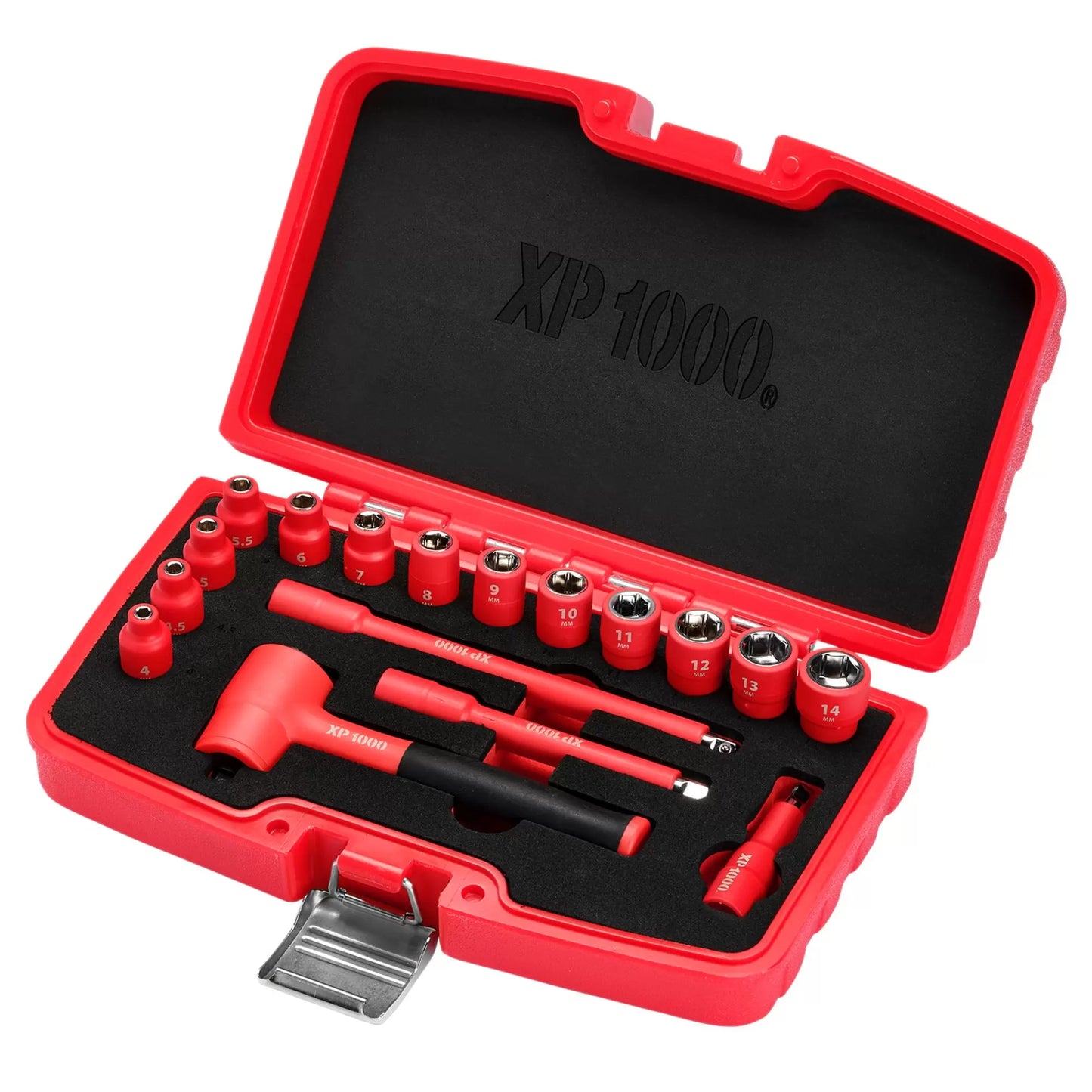 Draper Tools - 18115 - XP1000® VDE Metric Socket Set, 1/4" Sq. Dr. (17 Piece)