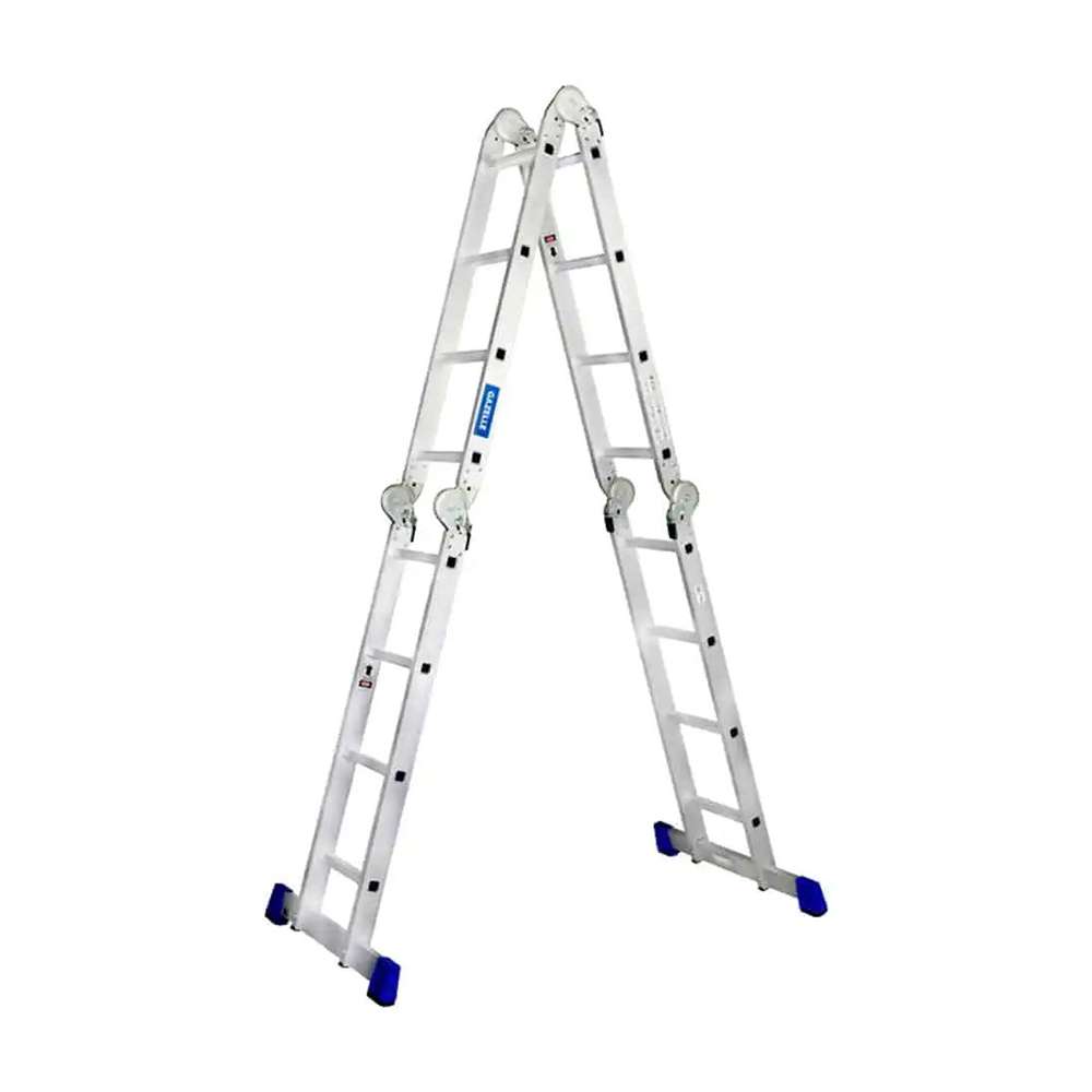 Gazelle Aluminum Multipurpose Ladder, 4×3 Steps, Hinged, Multi-Position