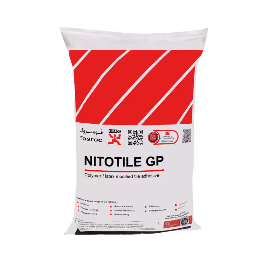 Fosroc NitoTile GP Grey - Polymer Modified Tile Adhesive - 25kg Bag